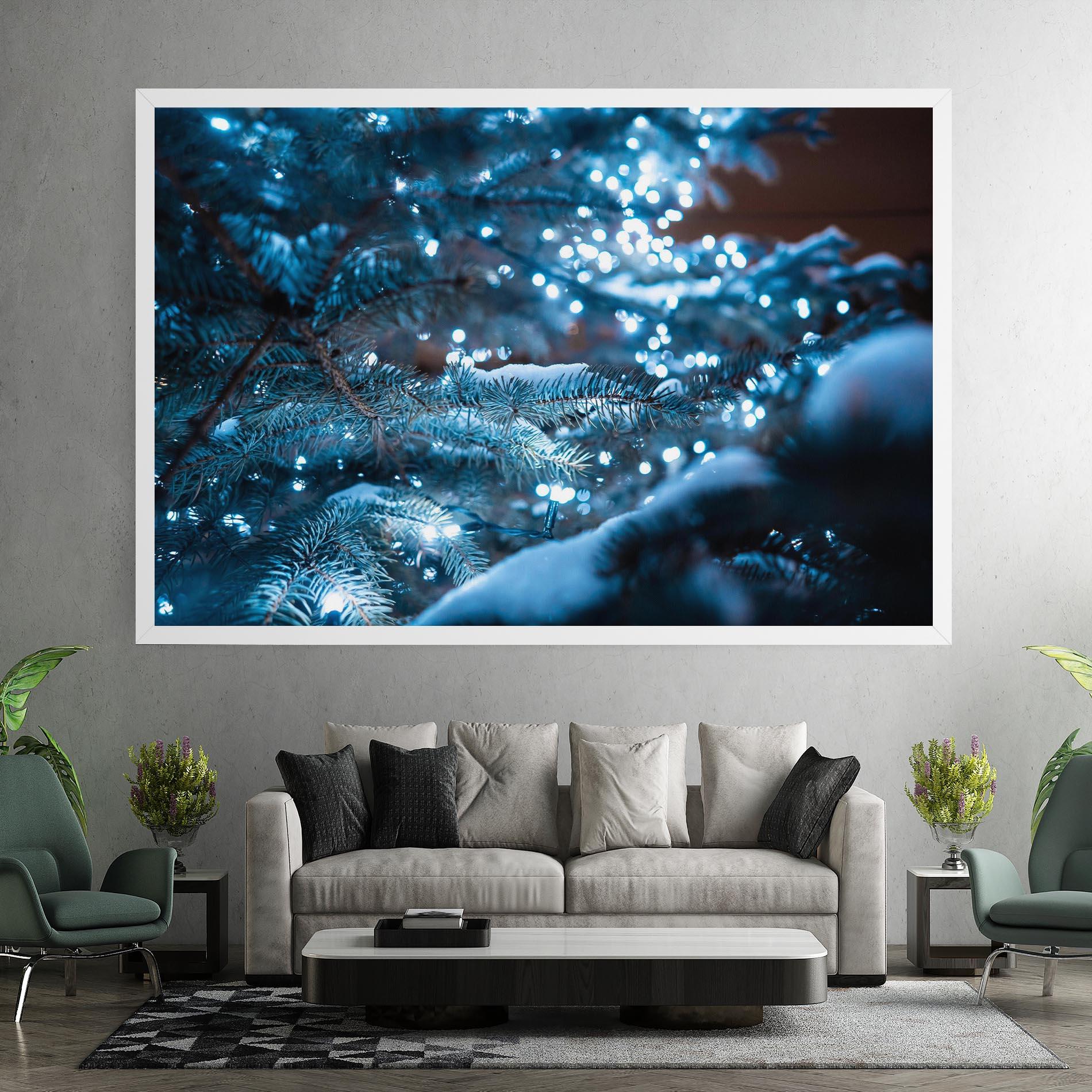 Tablou Canvas Blue Christmas Tree mockup 7