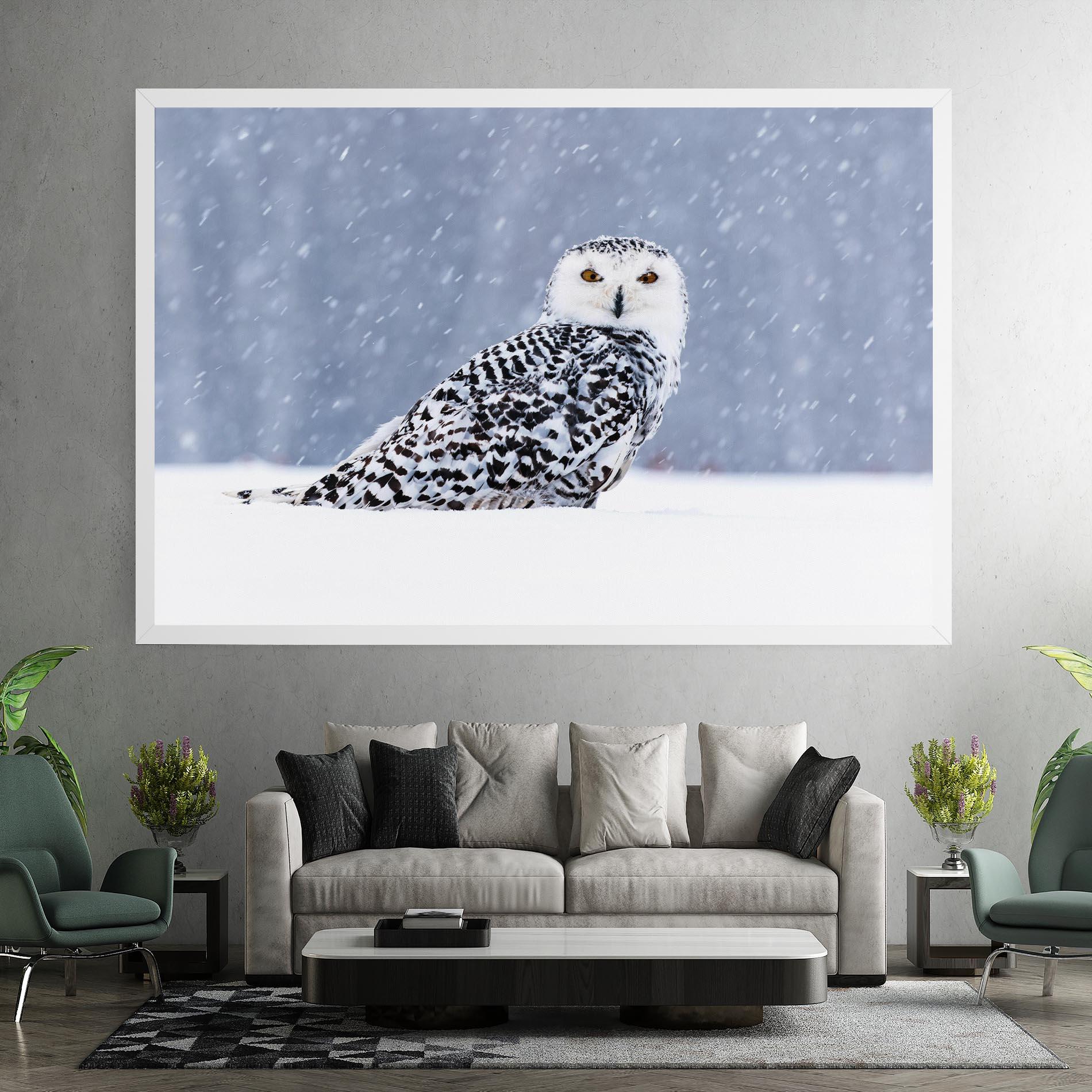 Tablou Canvas Snow Owl mockup 7