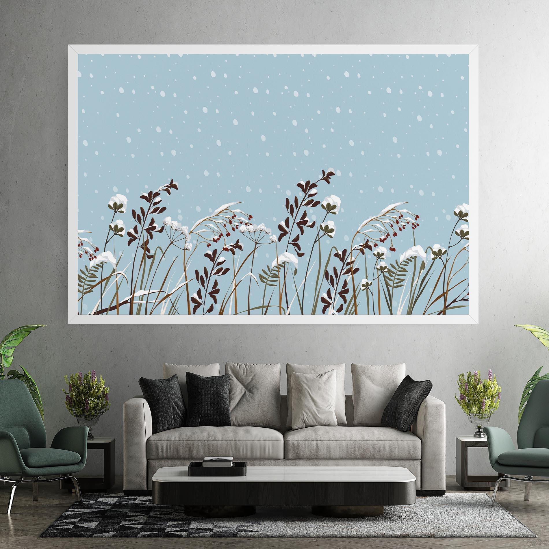 Tablou Canvas Snow Plants mockup 7
