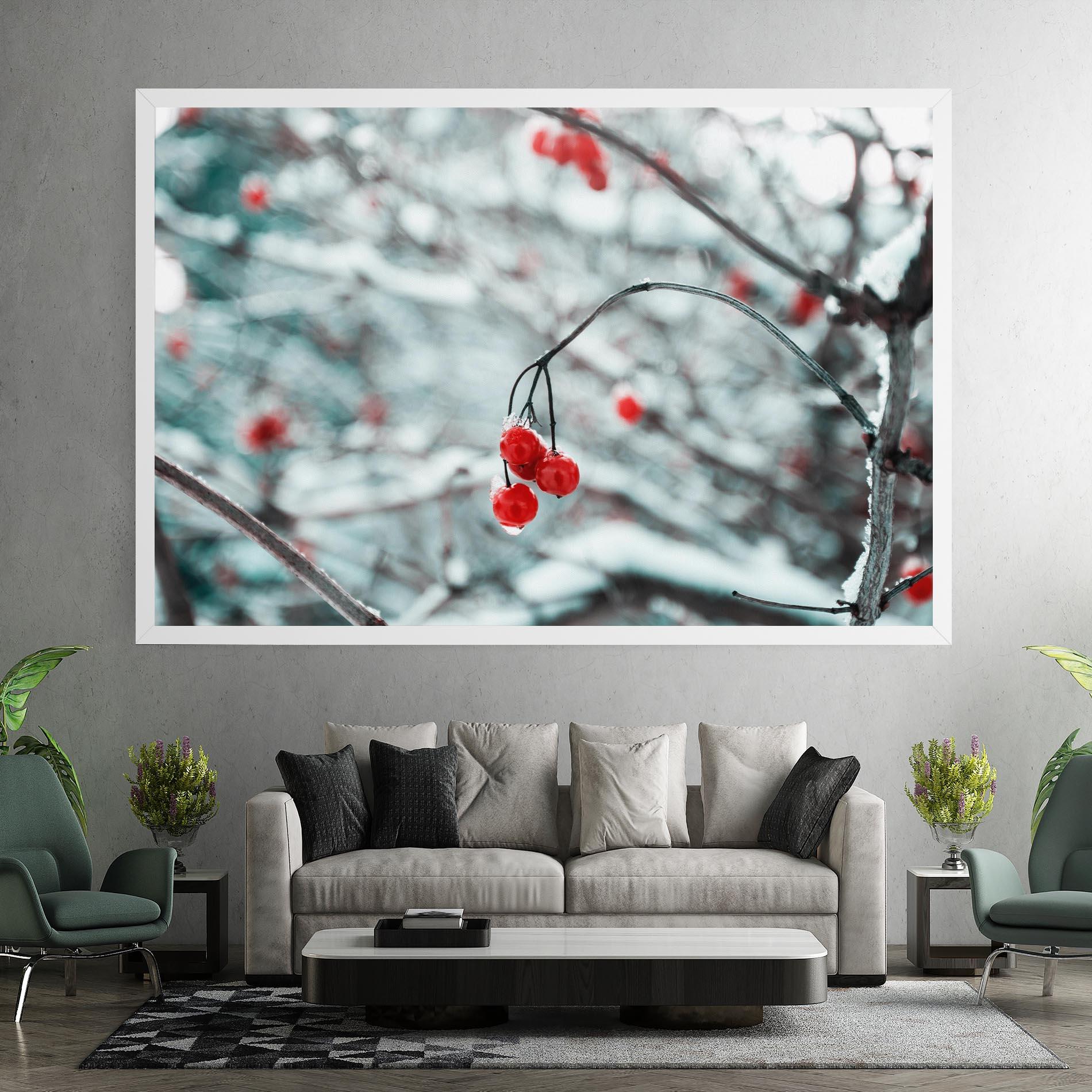 Tablou Canvas Snow Red Fruits mockup 7