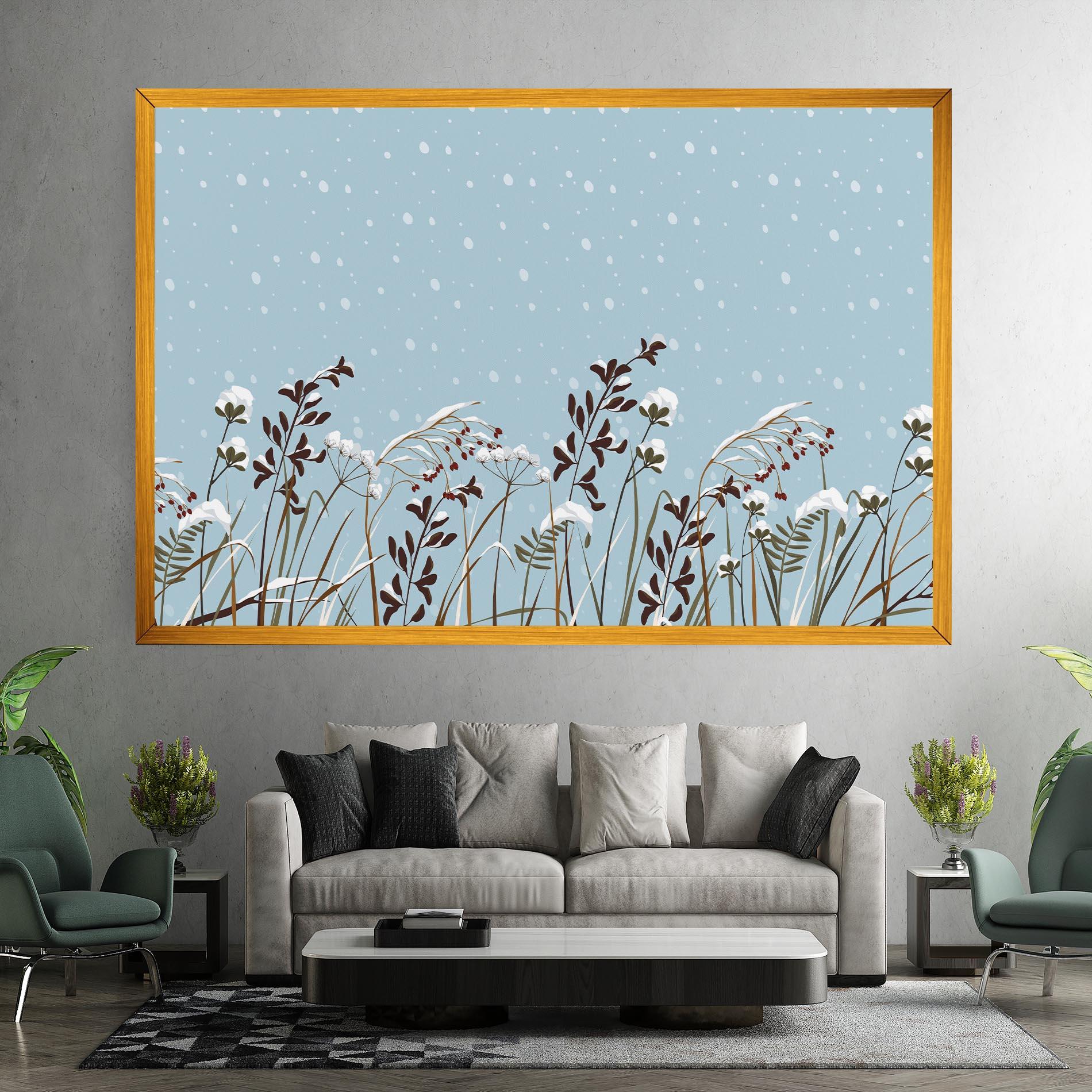 Tablou Canvas Snow Plants mockup 7