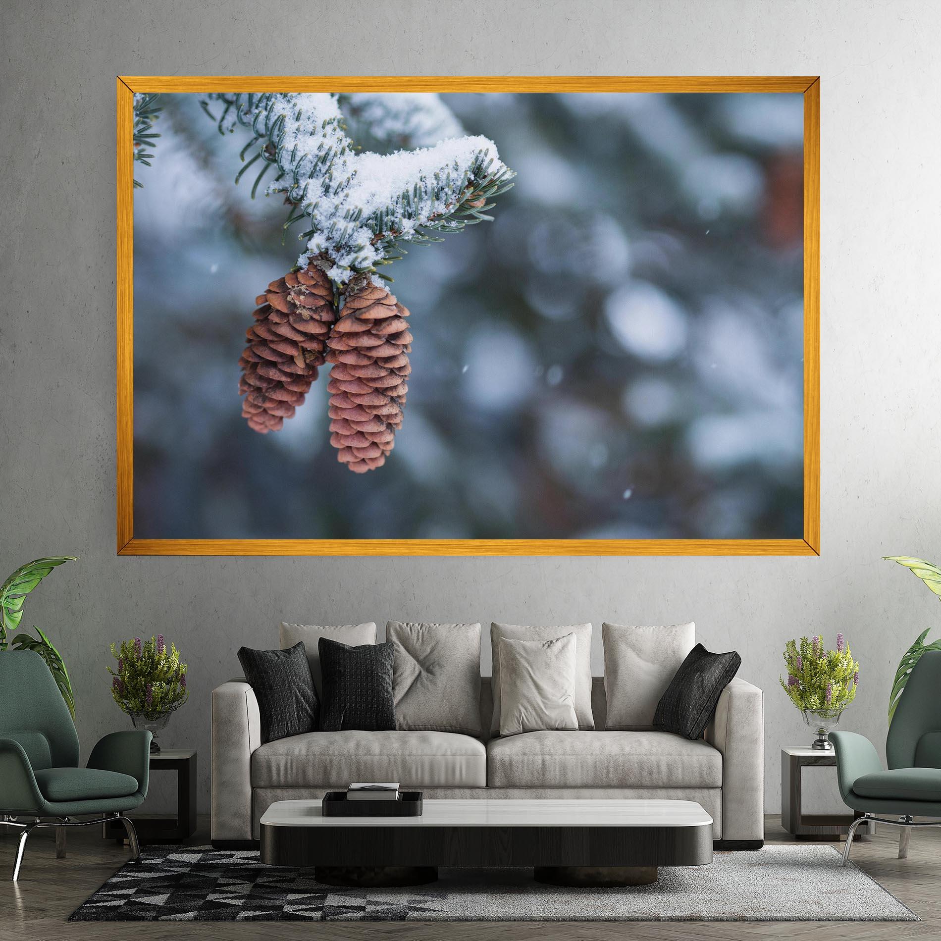 Tablou Canvas Winter Cones mockup 7