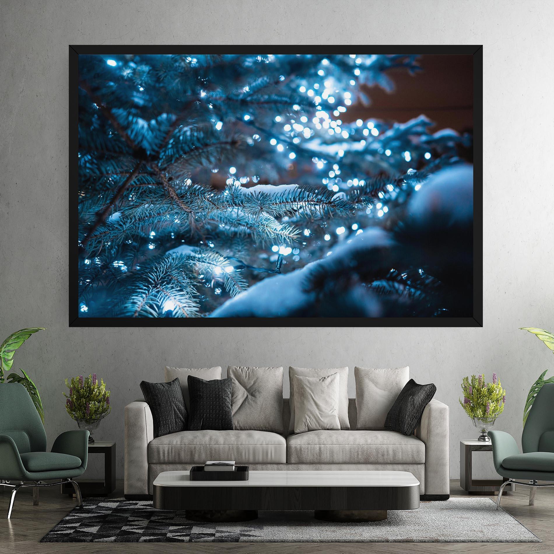 Tablou Canvas Blue Christmas Tree mockup 7