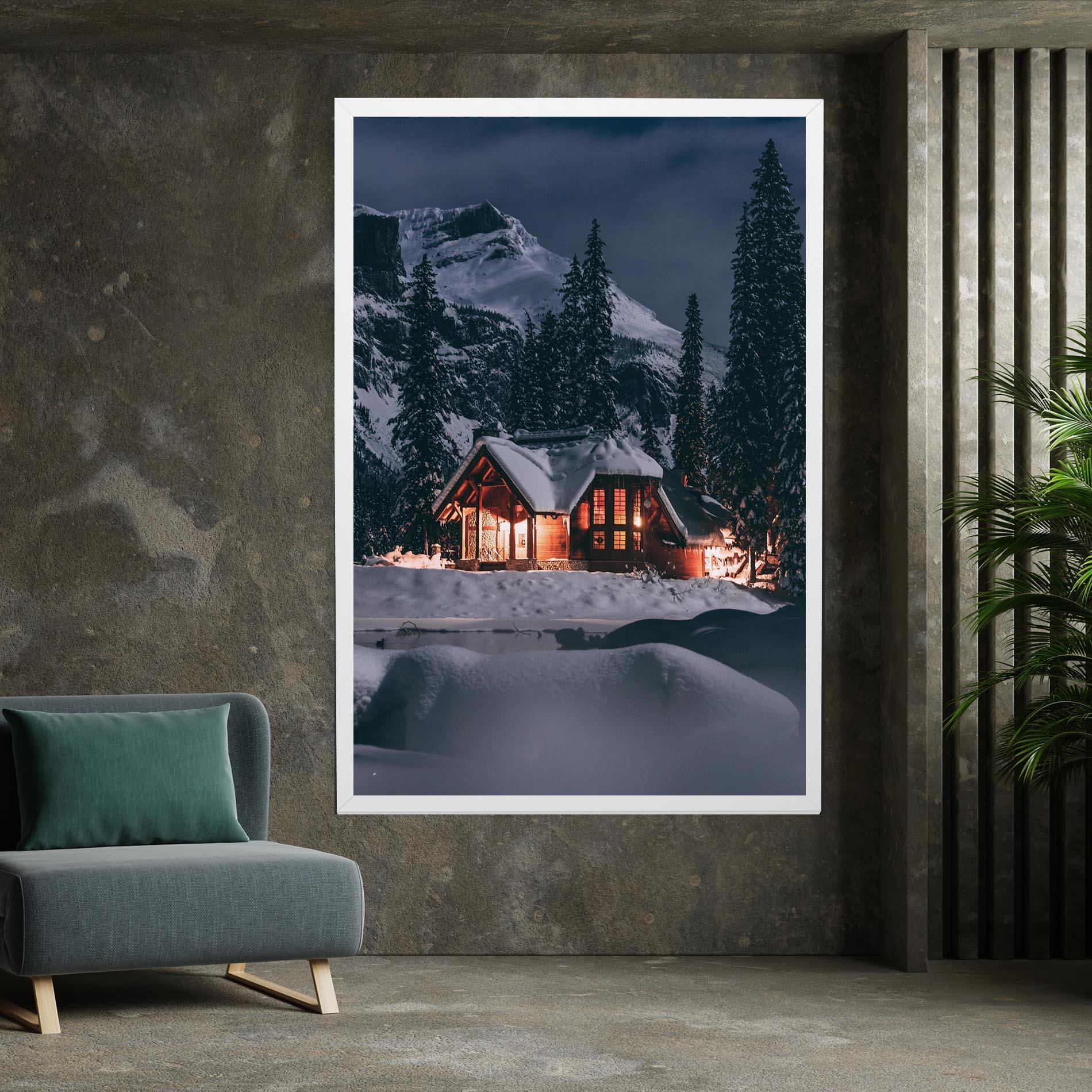 Tablou Canvas Winter House mockup 7