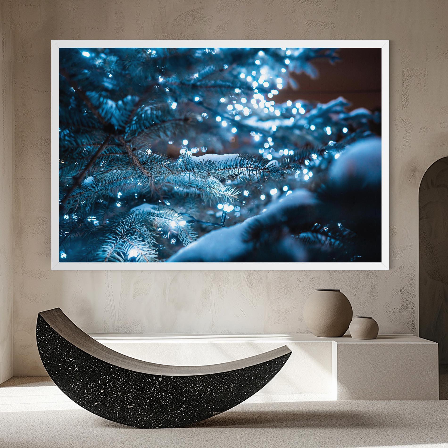 Tablou Canvas Blue Christmas Tree mockup 8