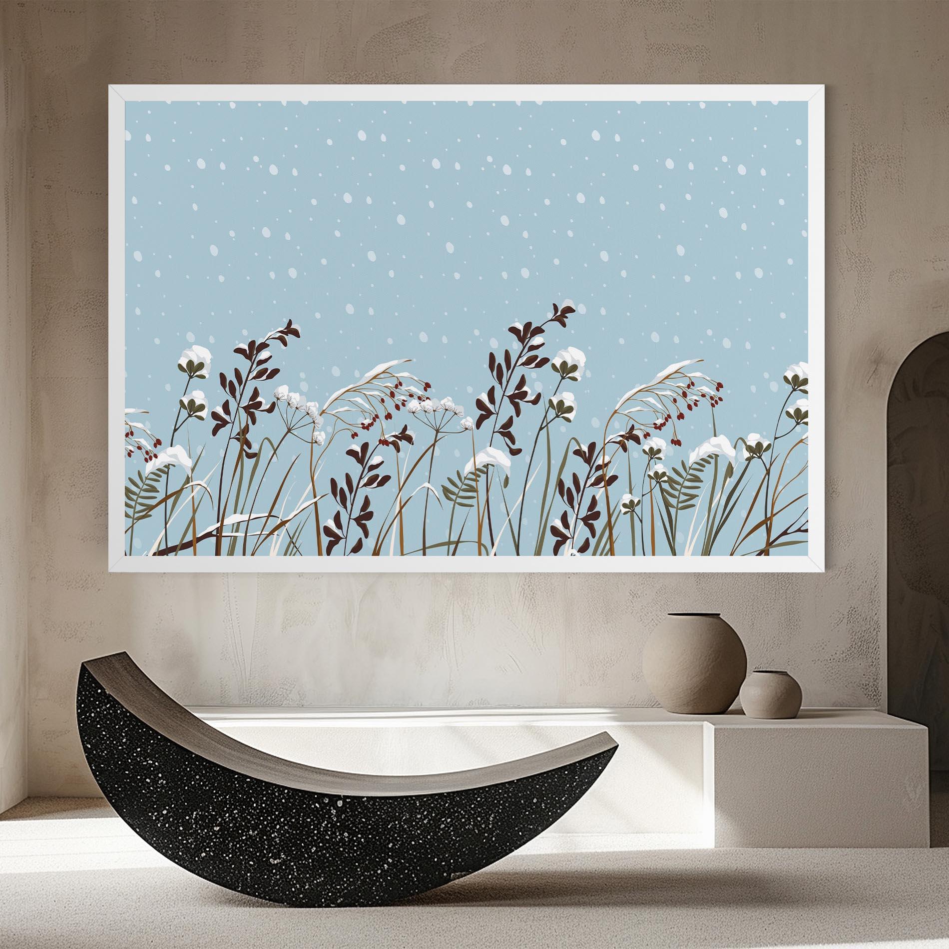 Tablou Canvas Snow Plants mockup 8