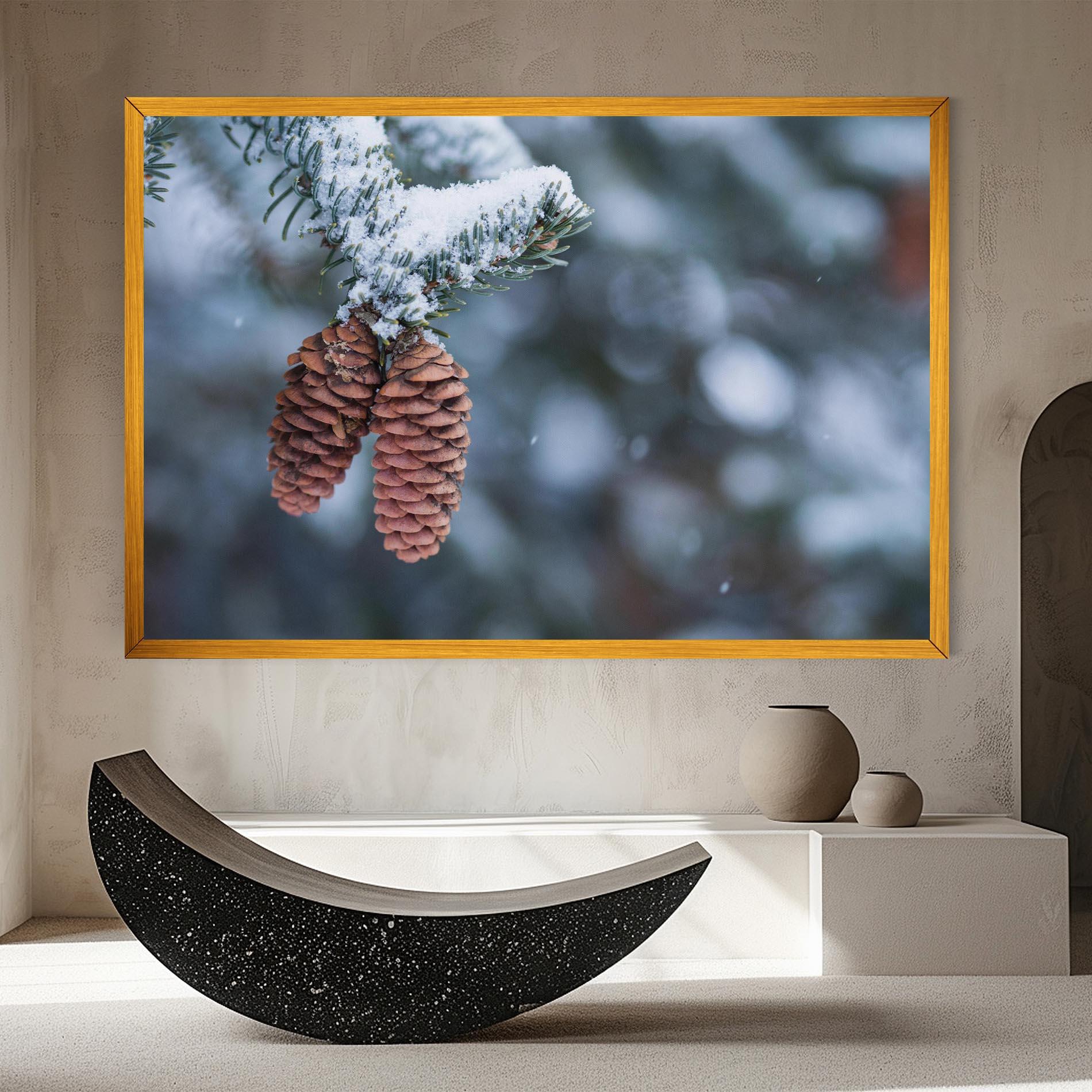 Tablou Canvas Winter Cones mockup 8