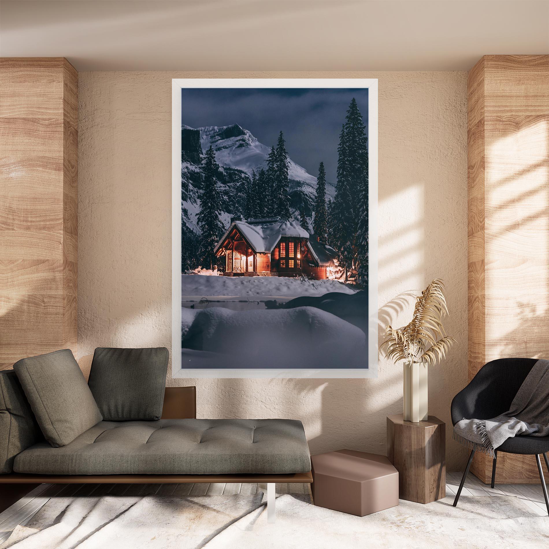 Tablou Canvas Winter House mockup 8