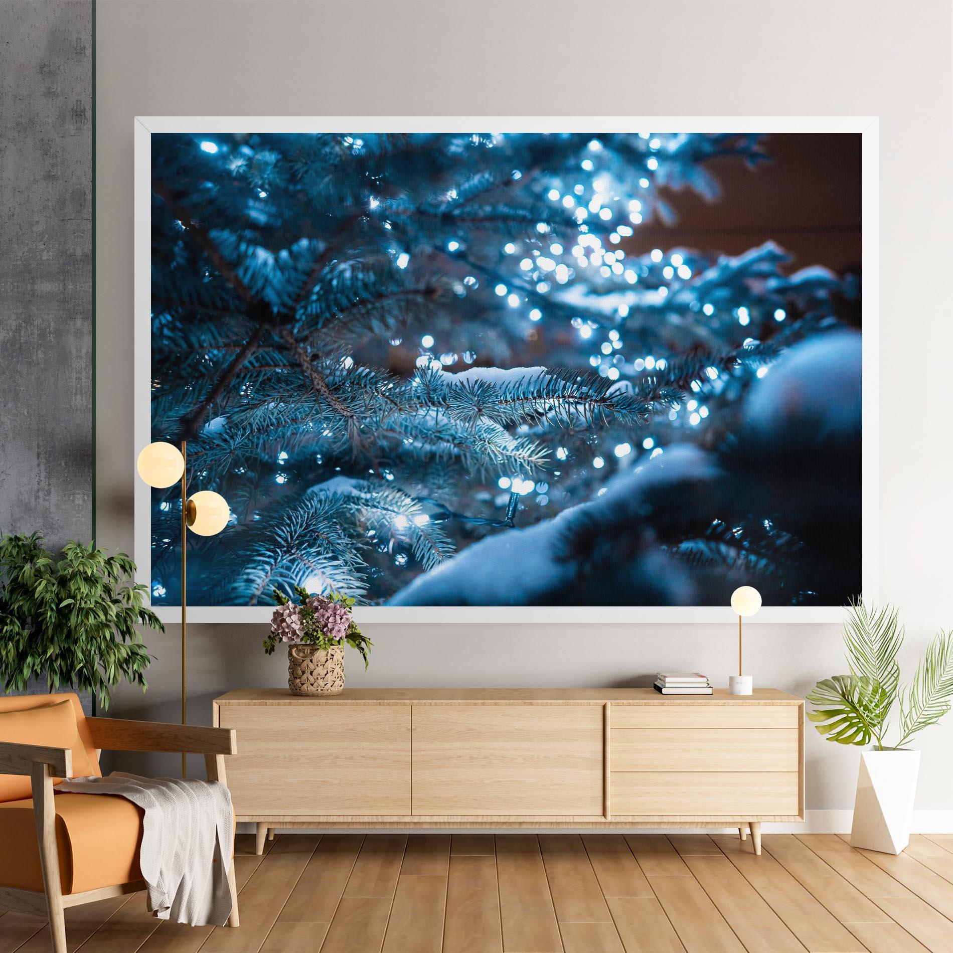 Tablou Canvas Blue Christmas Tree mockup 9