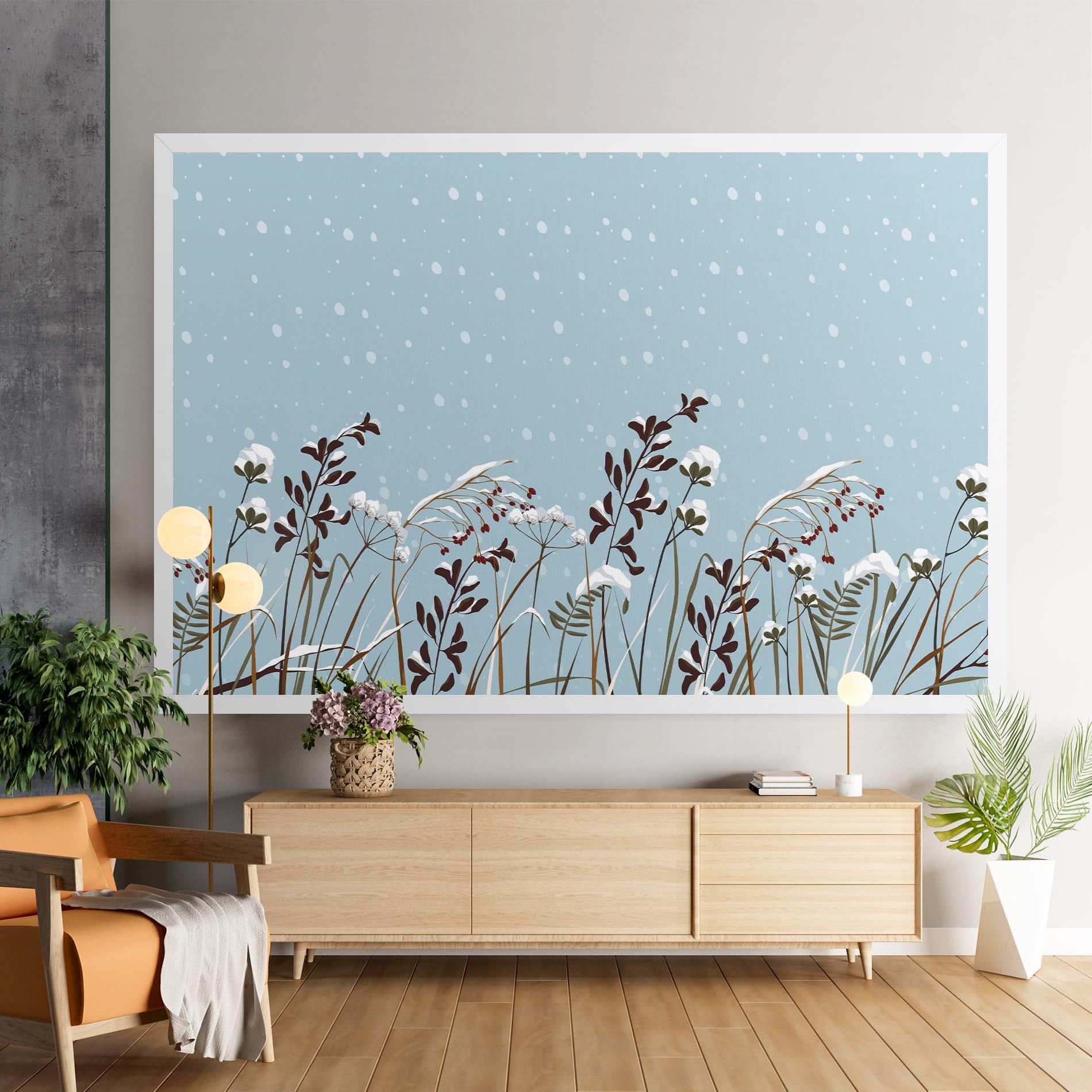 Tablou Canvas Snow Plants mockup 9