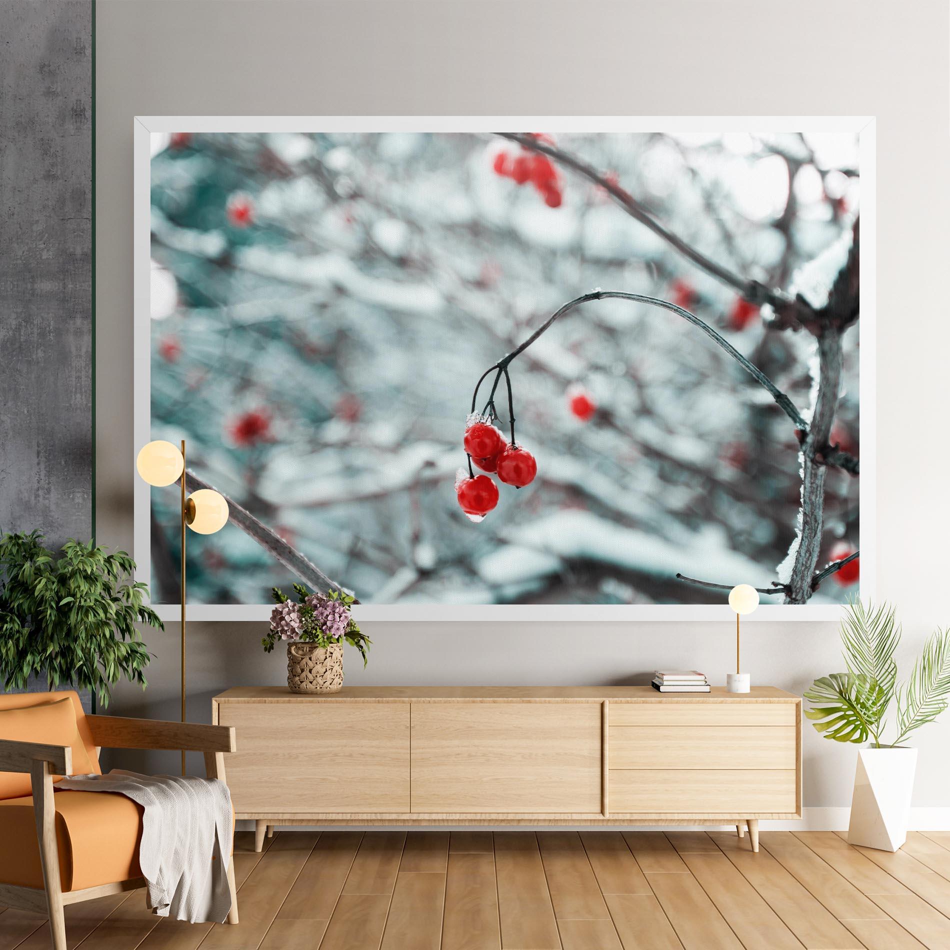 Tablou Canvas Snow Red Fruits mockup 9