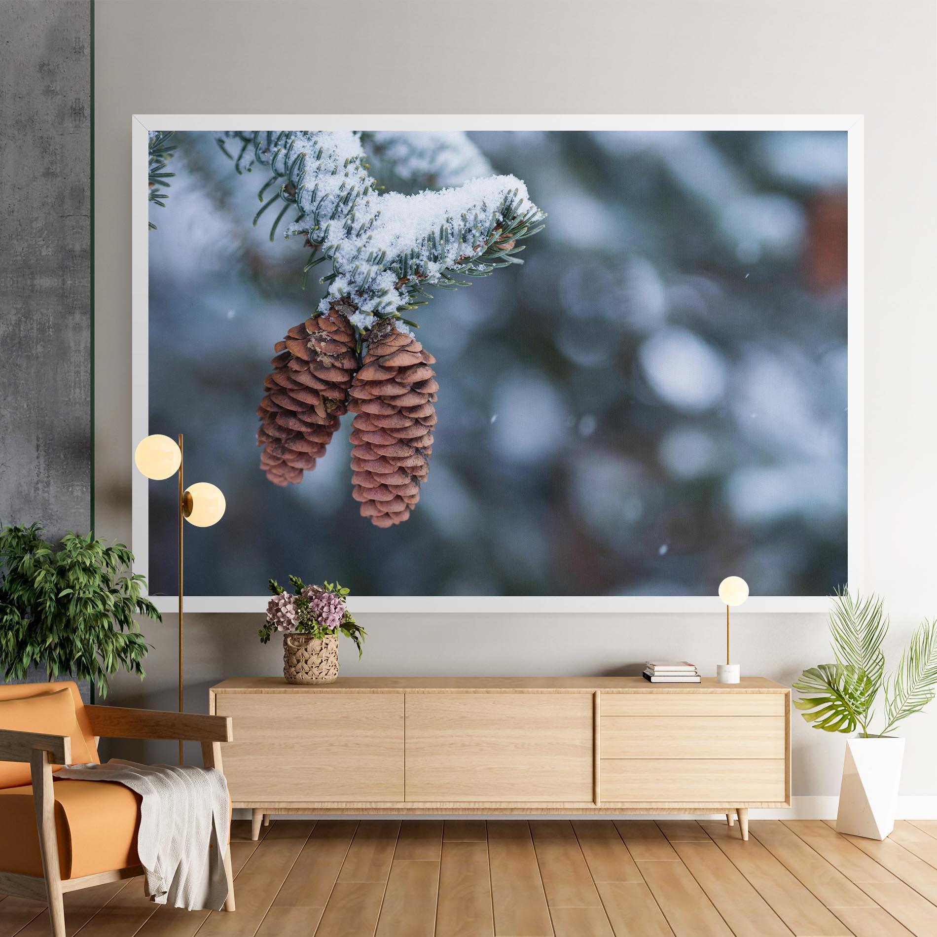 Tablou Canvas Winter Cones mockup 9