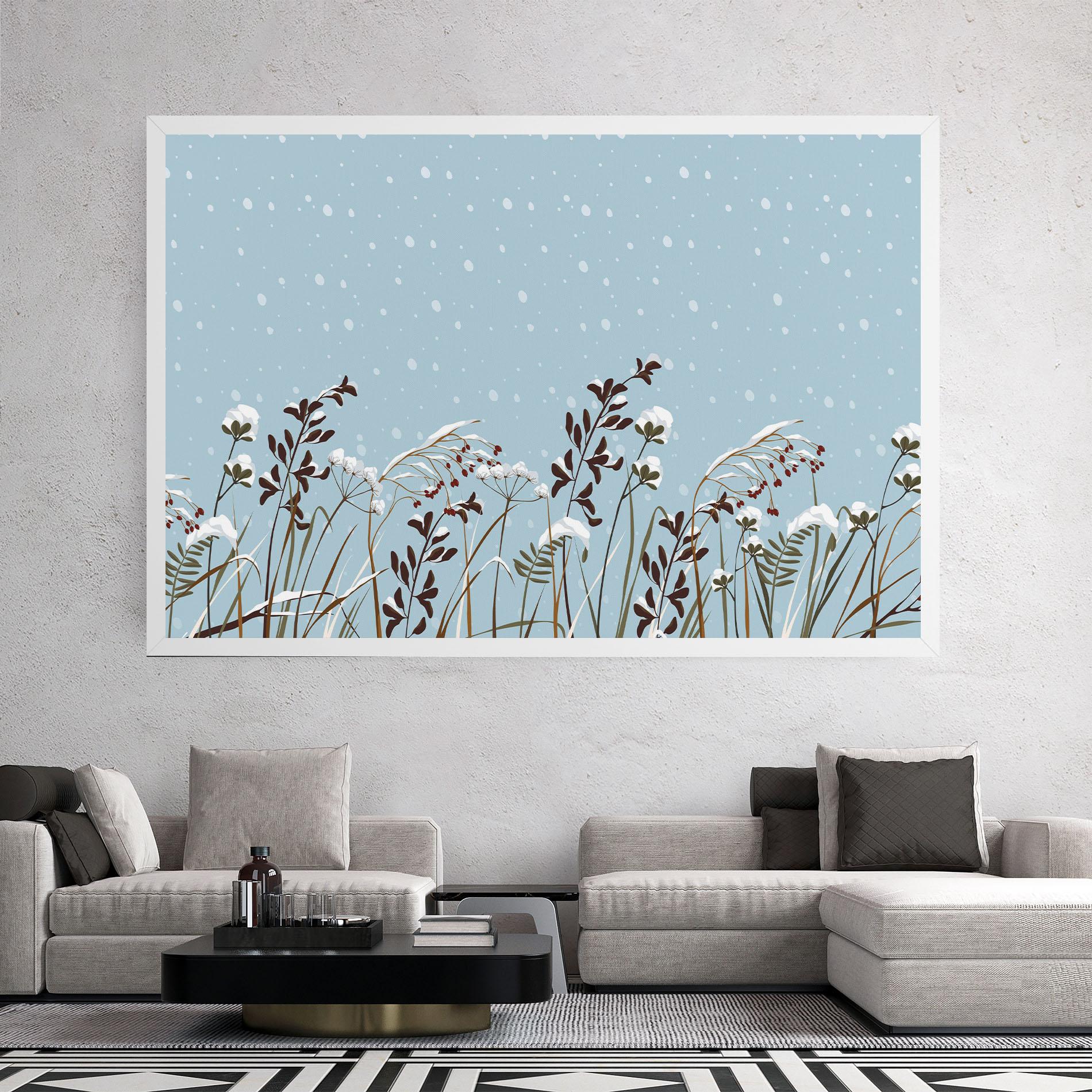 Tablou Canvas Snow Plants mockup 2