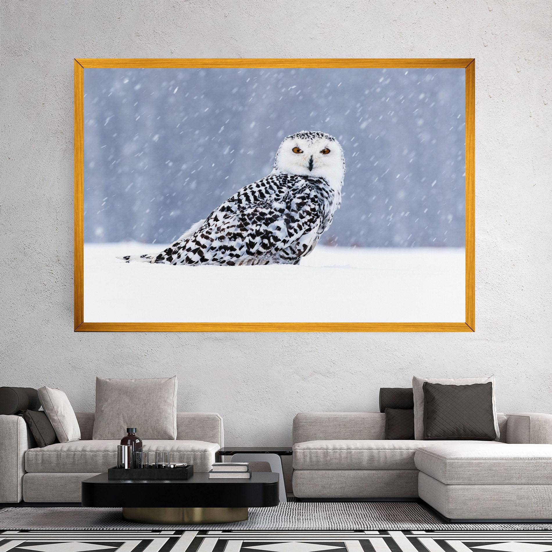 Tablou Canvas Snow Owl mockup 2