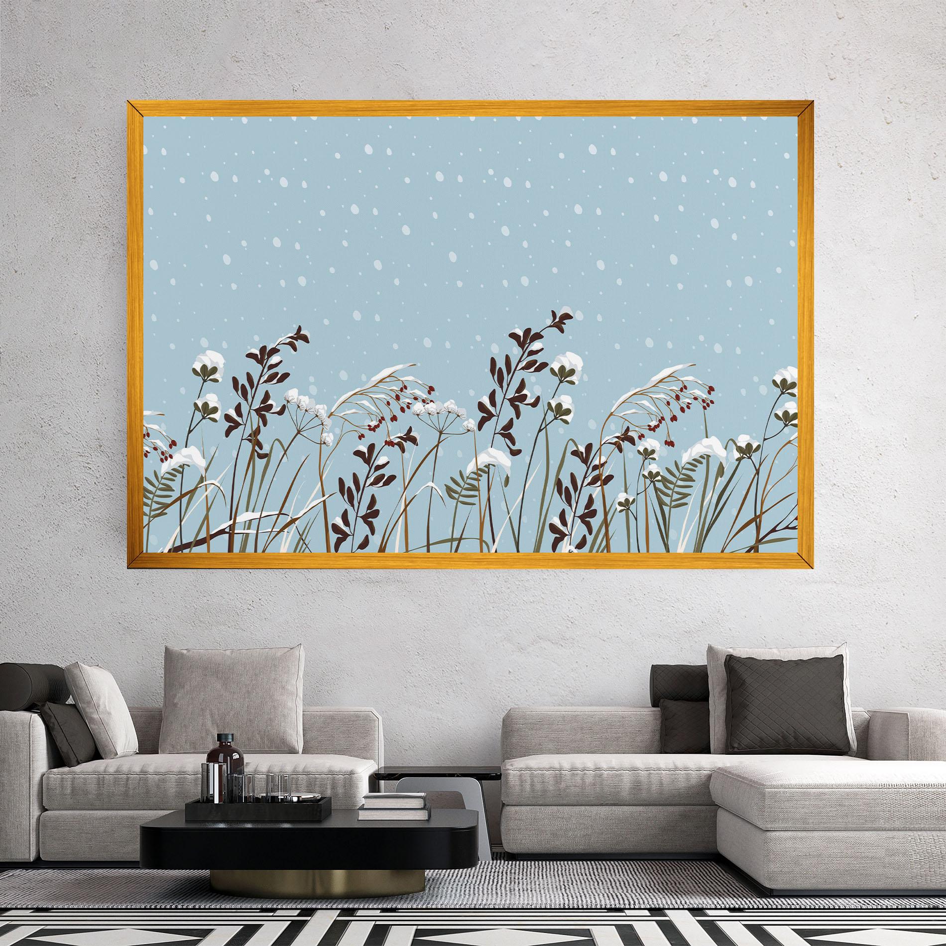 Tablou Canvas Snow Plants mockup 2