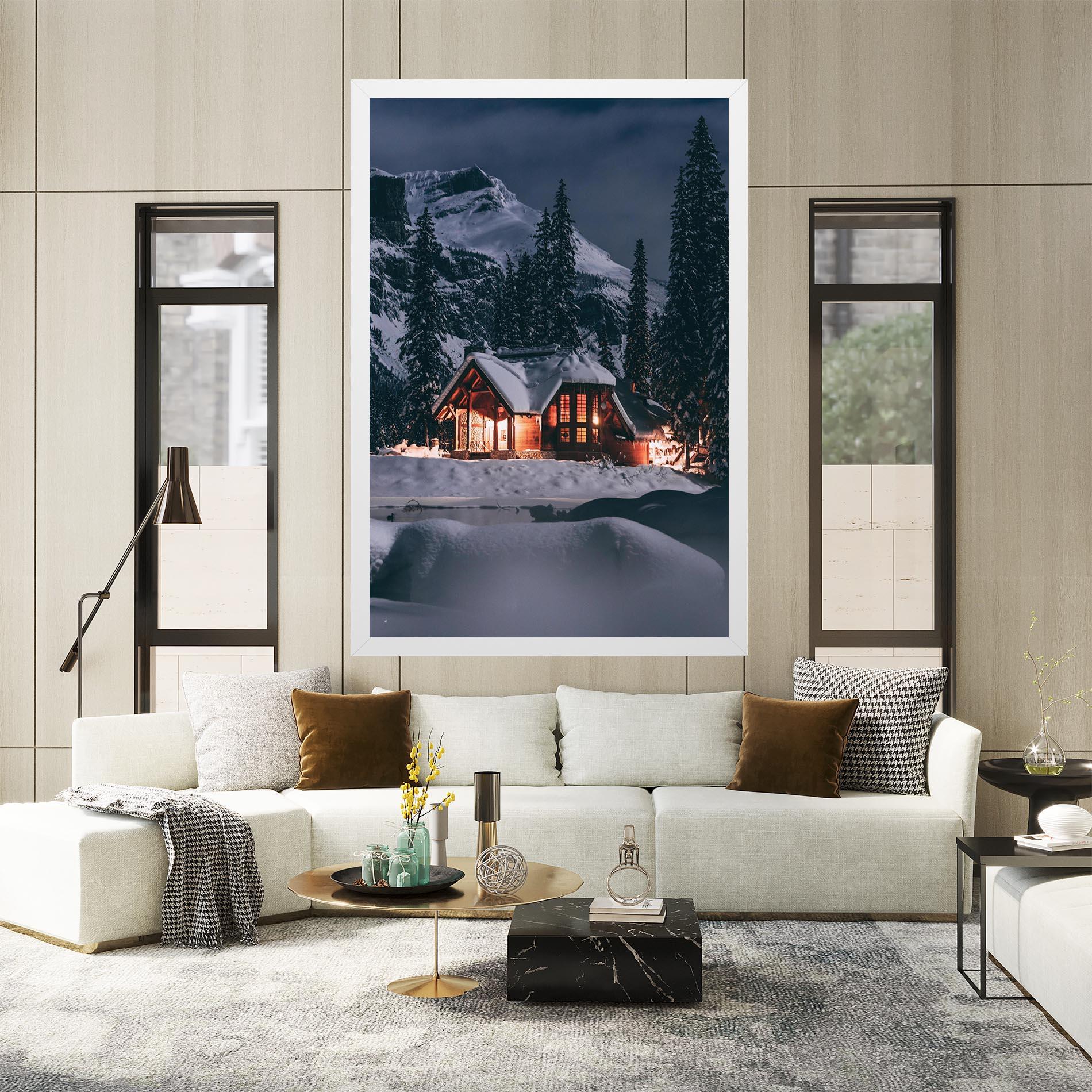 Tablou Canvas Winter House mockup 2