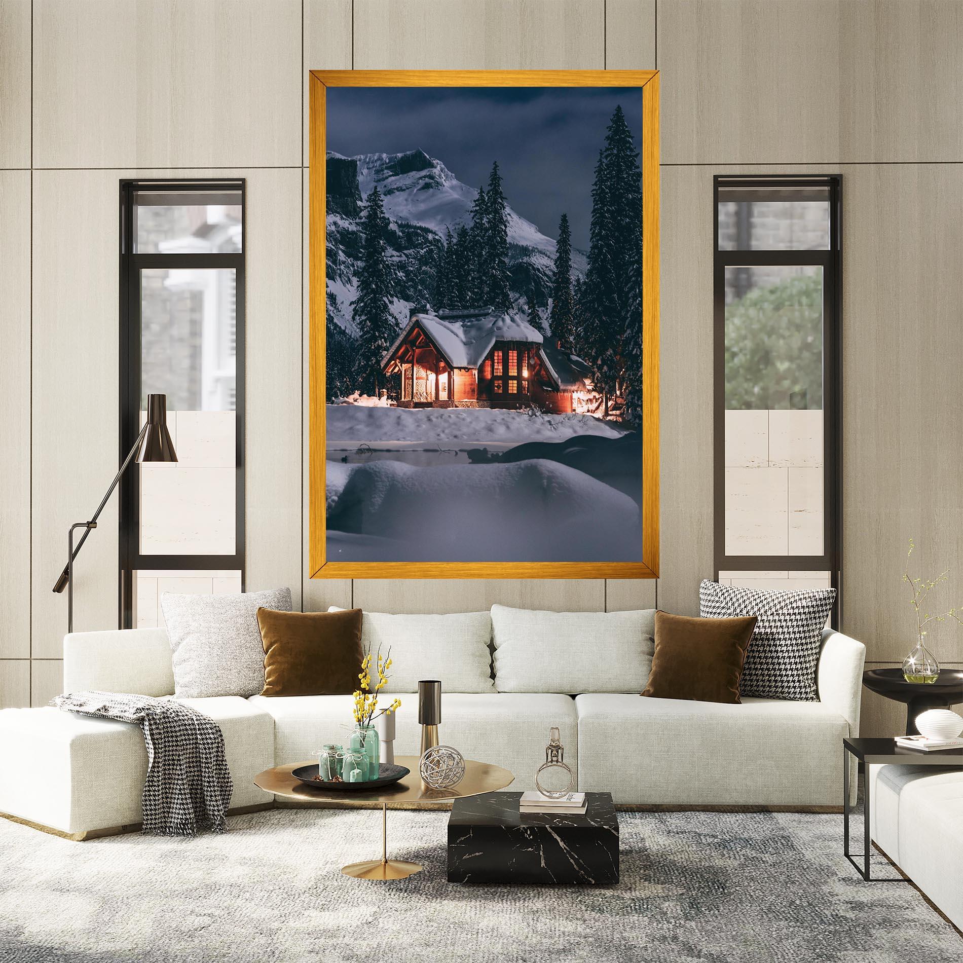 Tablou Canvas Winter House mockup 2