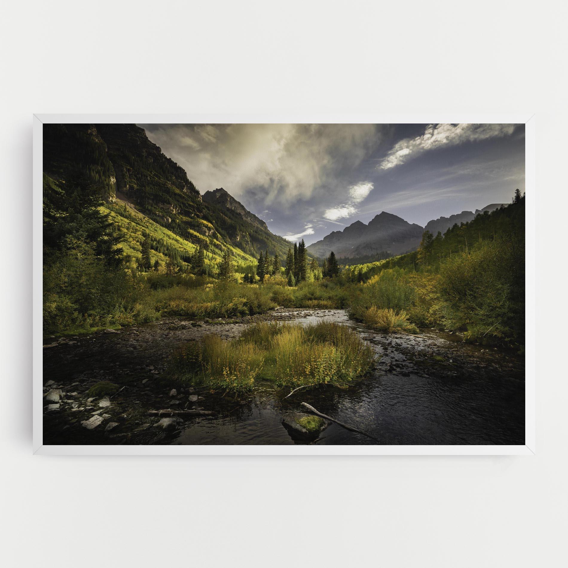 Tablou Canvas Cloudy Lake mockup 0