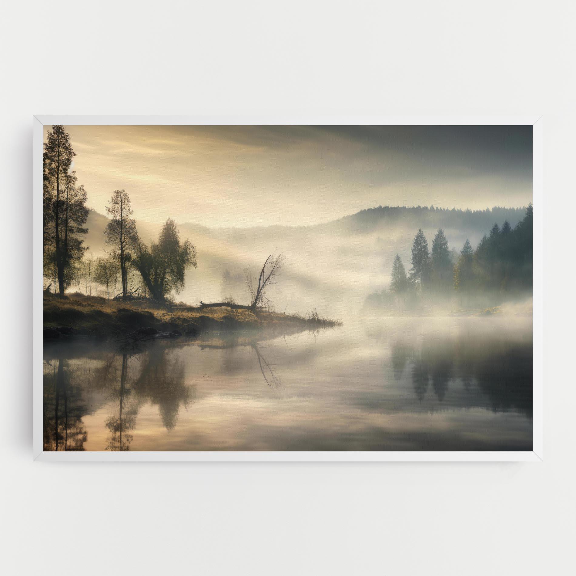 Tablou Canvas Foggy Morning mockup 0