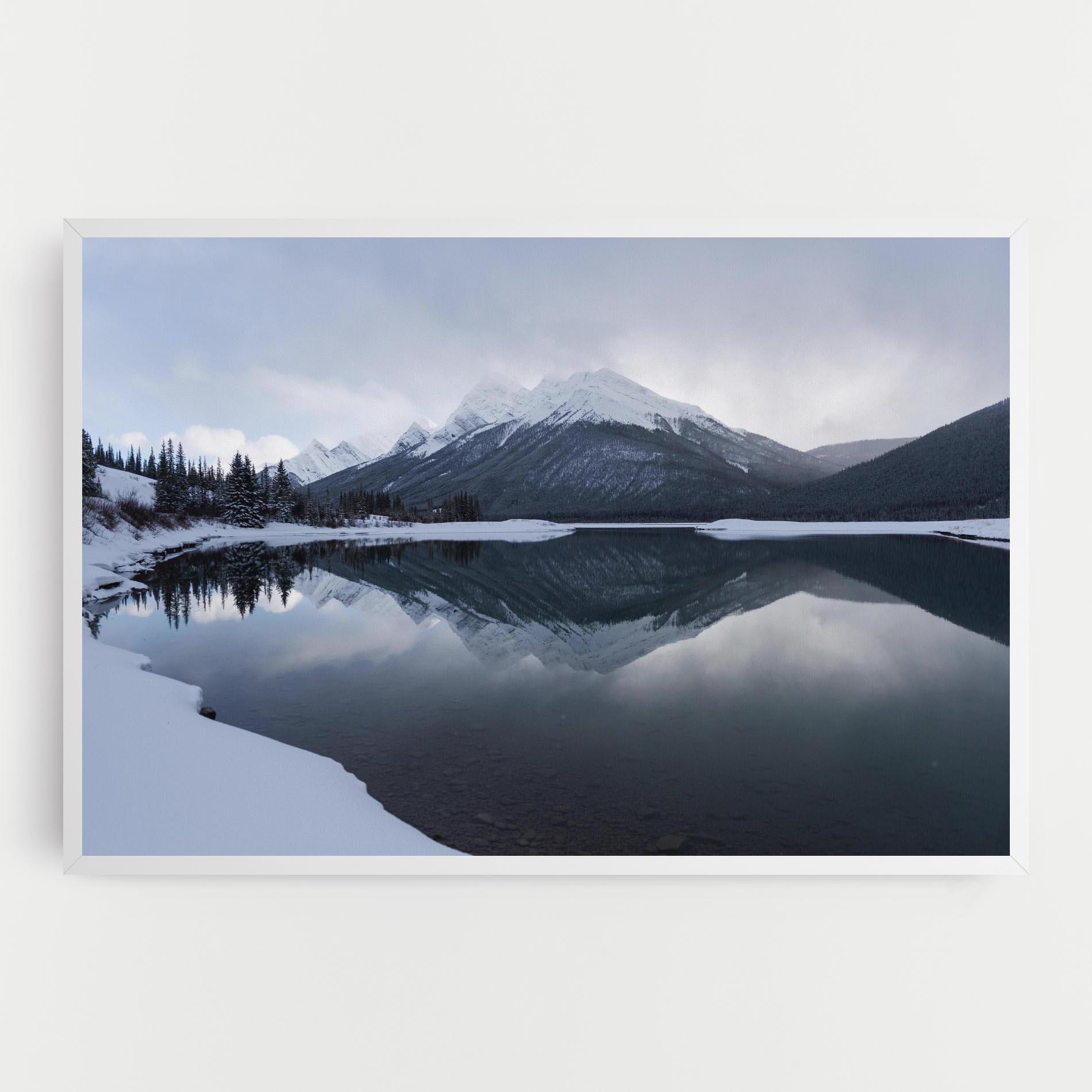 Tablou Canvas Grey Lake mockup 0
