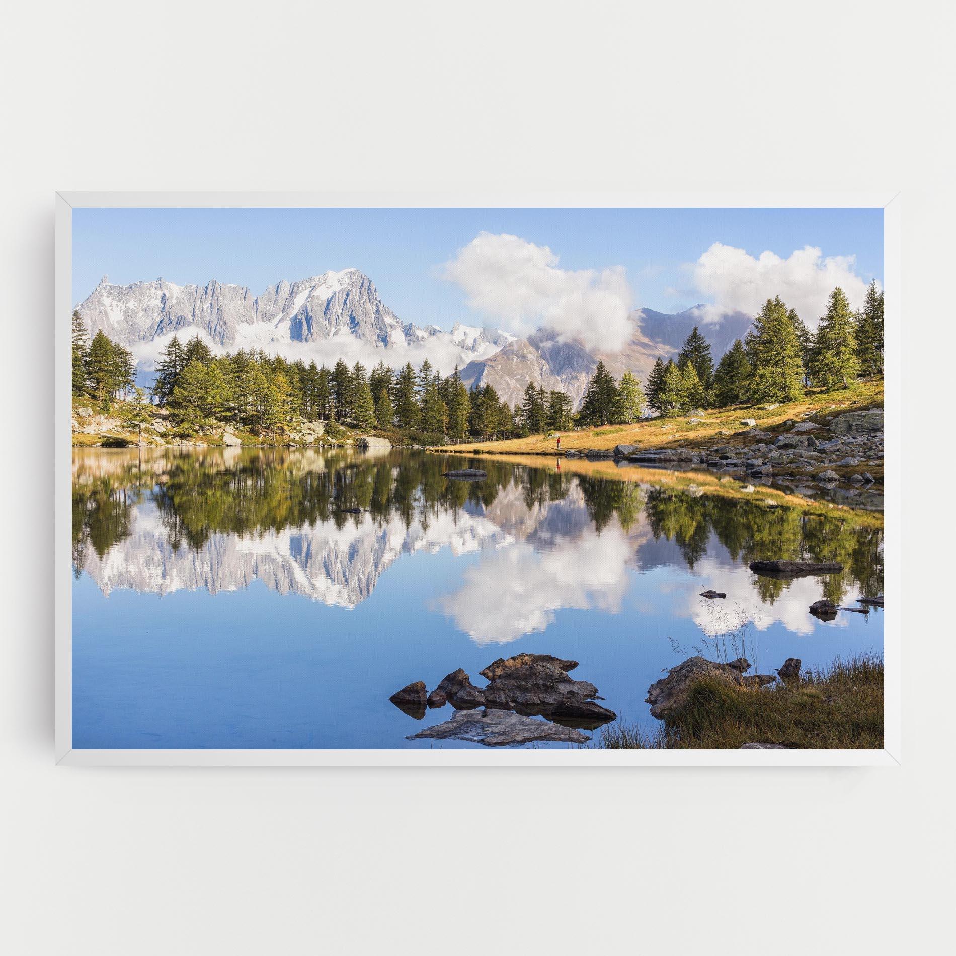 Tablou Canvas Mountain Reflection mockup 0