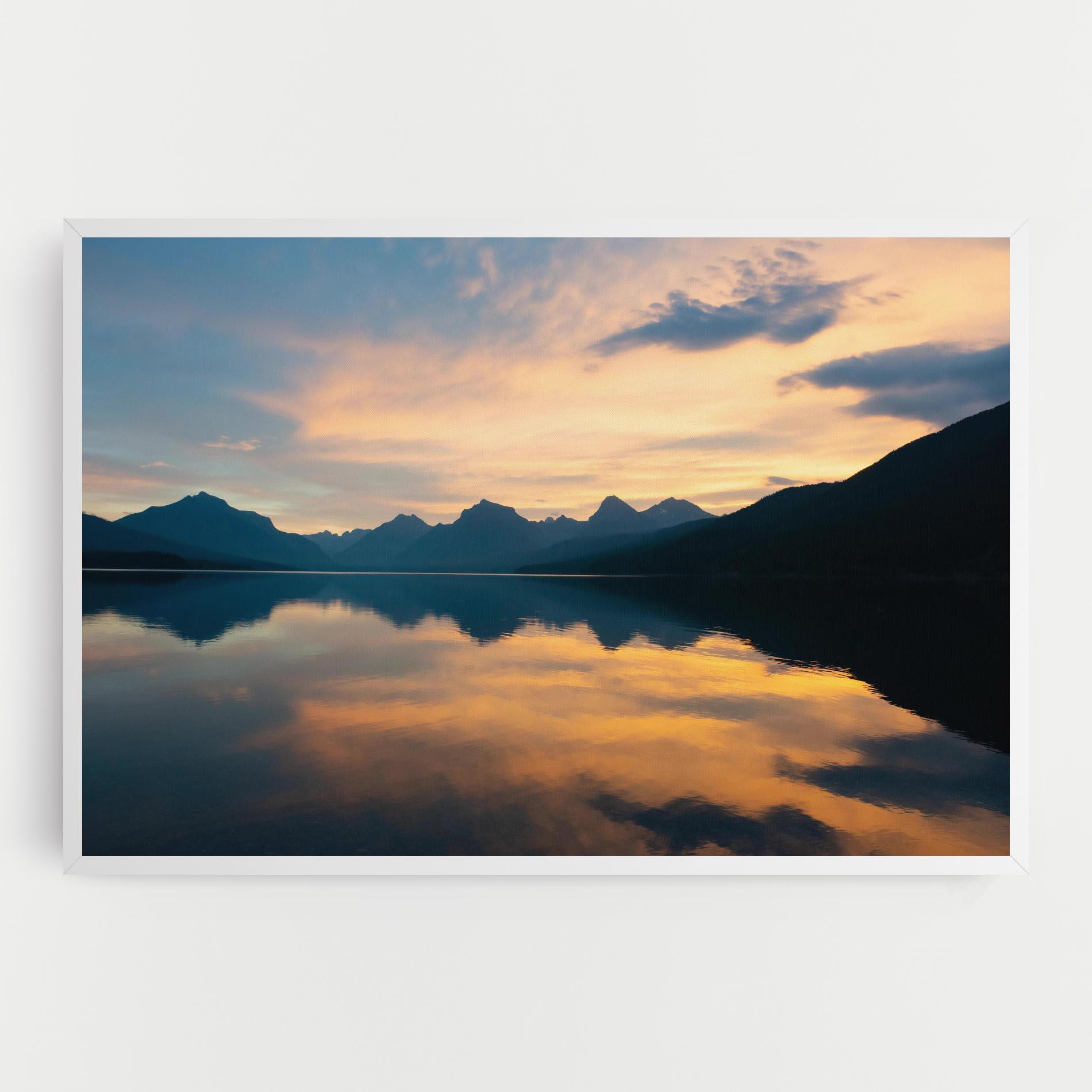 Tablou Canvas Orange Light Lake mockup 0