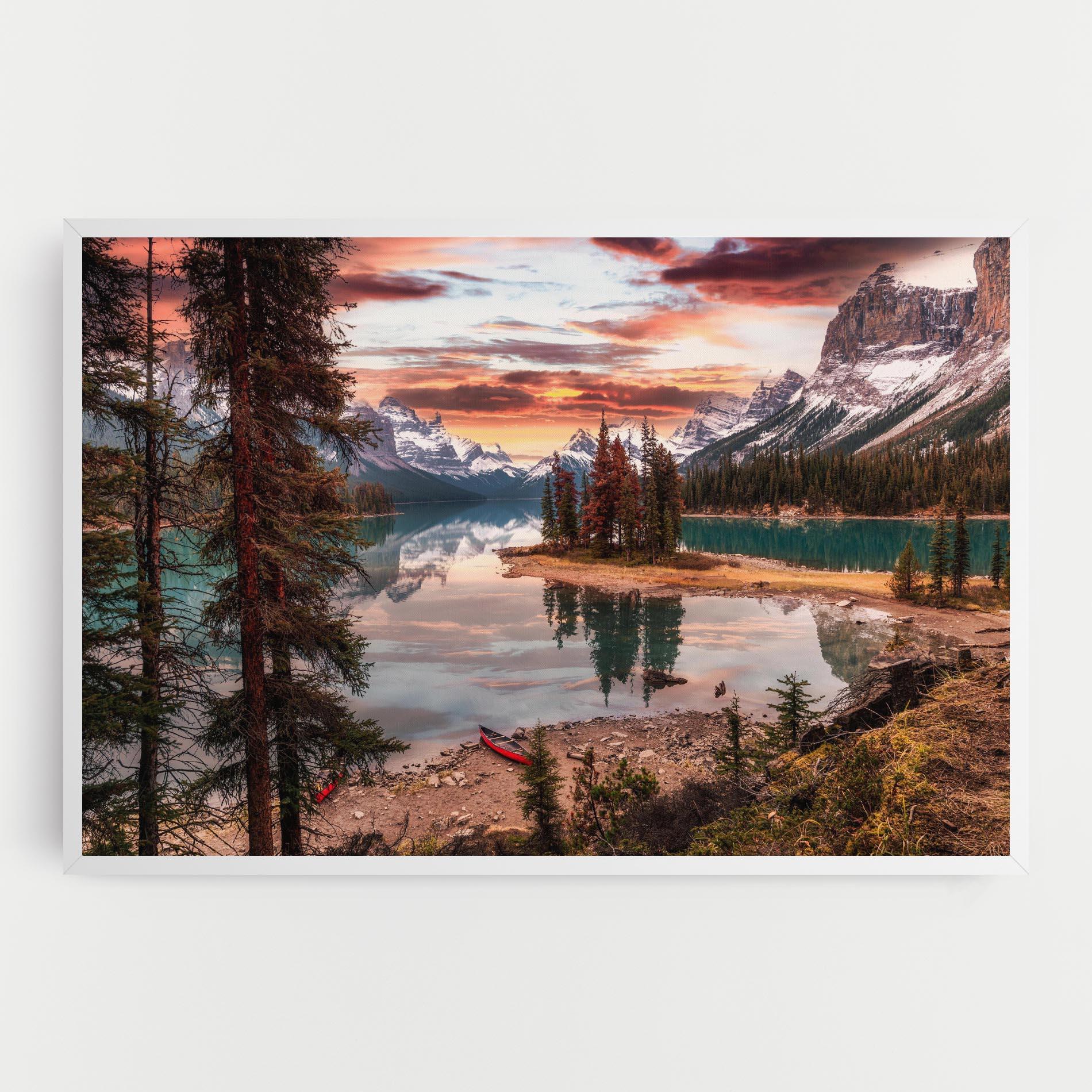 Tablou Canvas Sunset Lake View mockup 0
