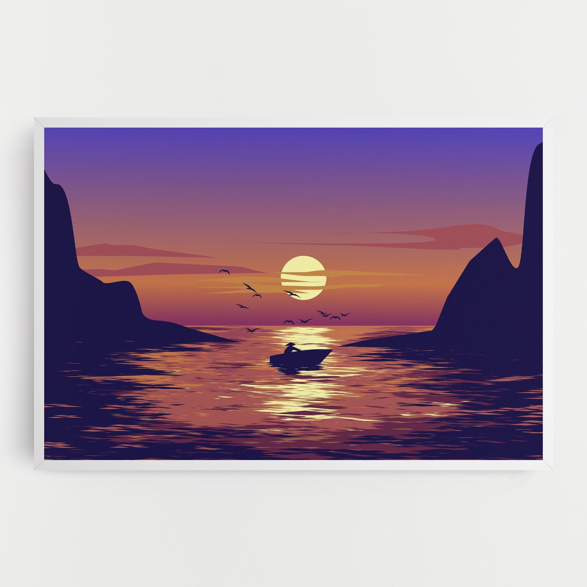Tablou Canvas Sunset Scenery View mockup 0