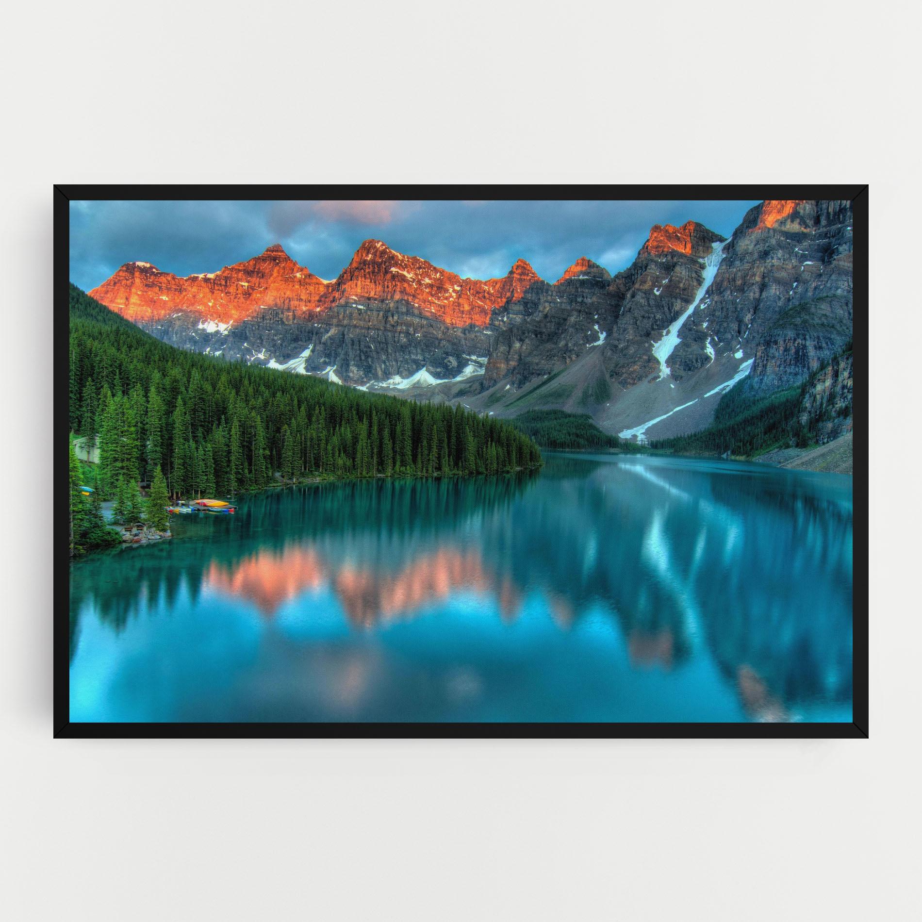 Tablou Canvas Beautiful Blue Lake mockup 0