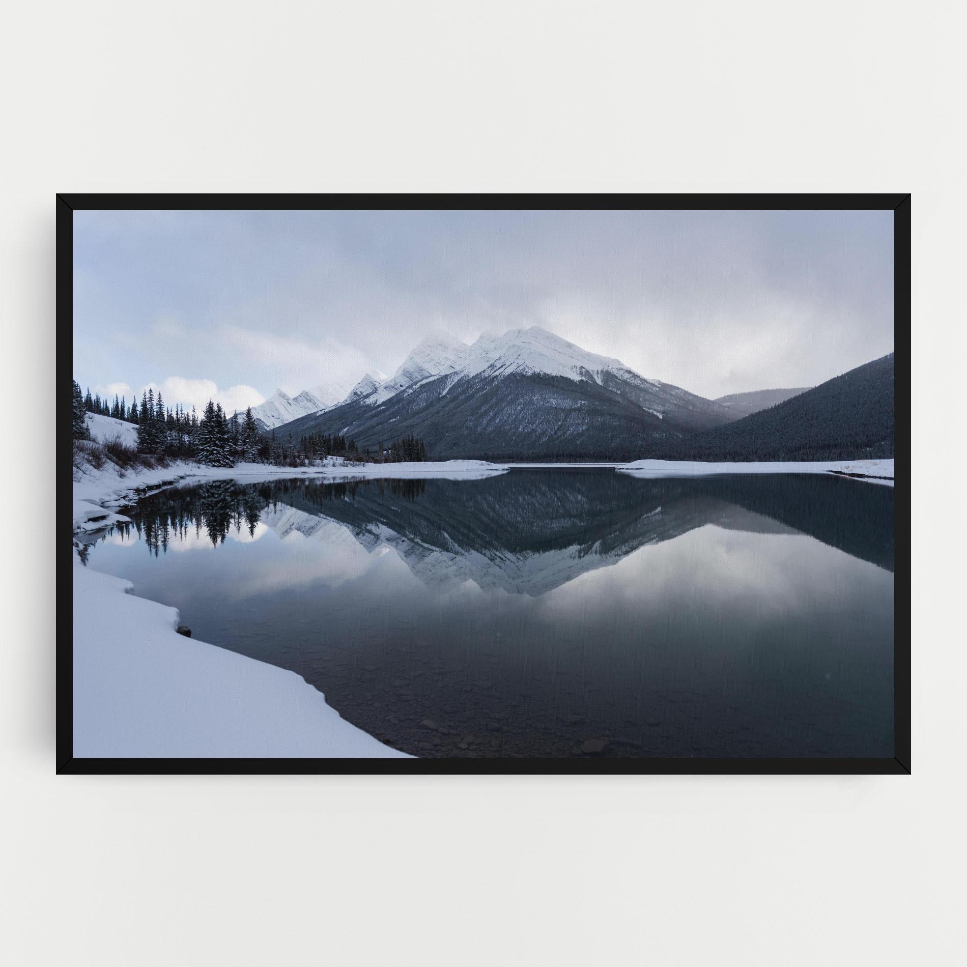 Tablou Canvas Grey Lake mockup 0