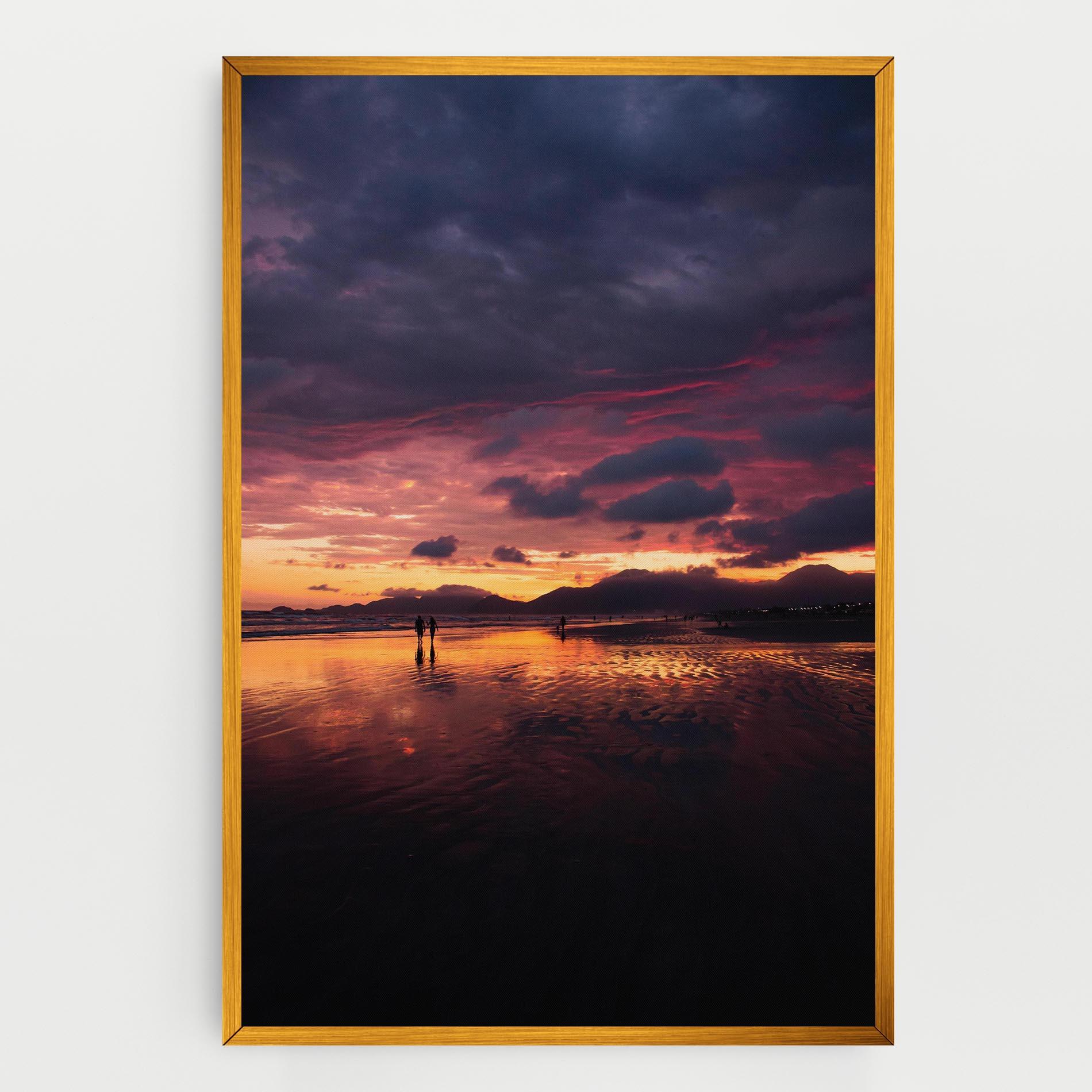 Tablou Canvas Beach At Sunset mockup 0