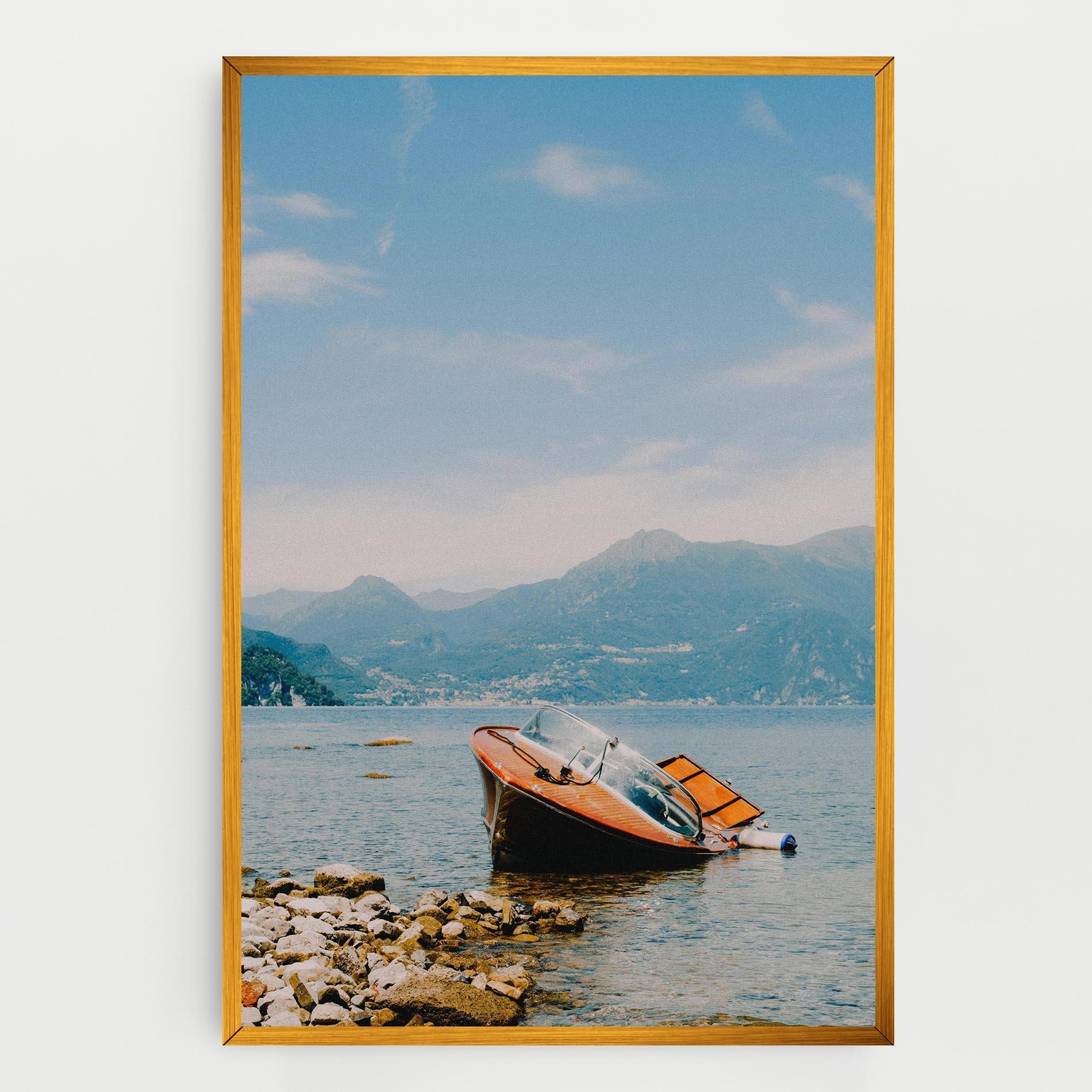 Tablou Canvas Boat On The Lake mockup 0