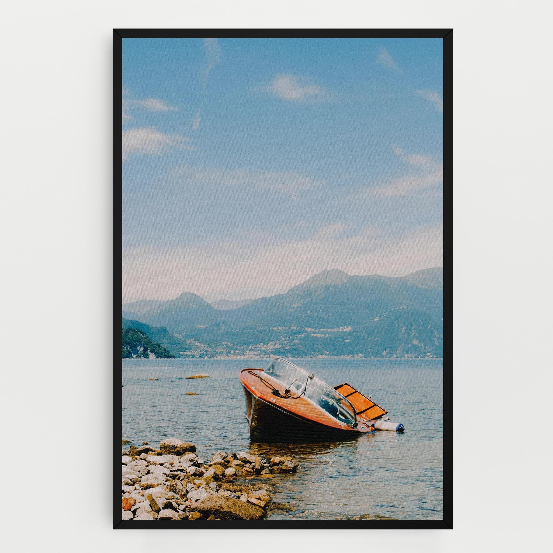 Tablou Canvas Boat On The Lake mockup 0