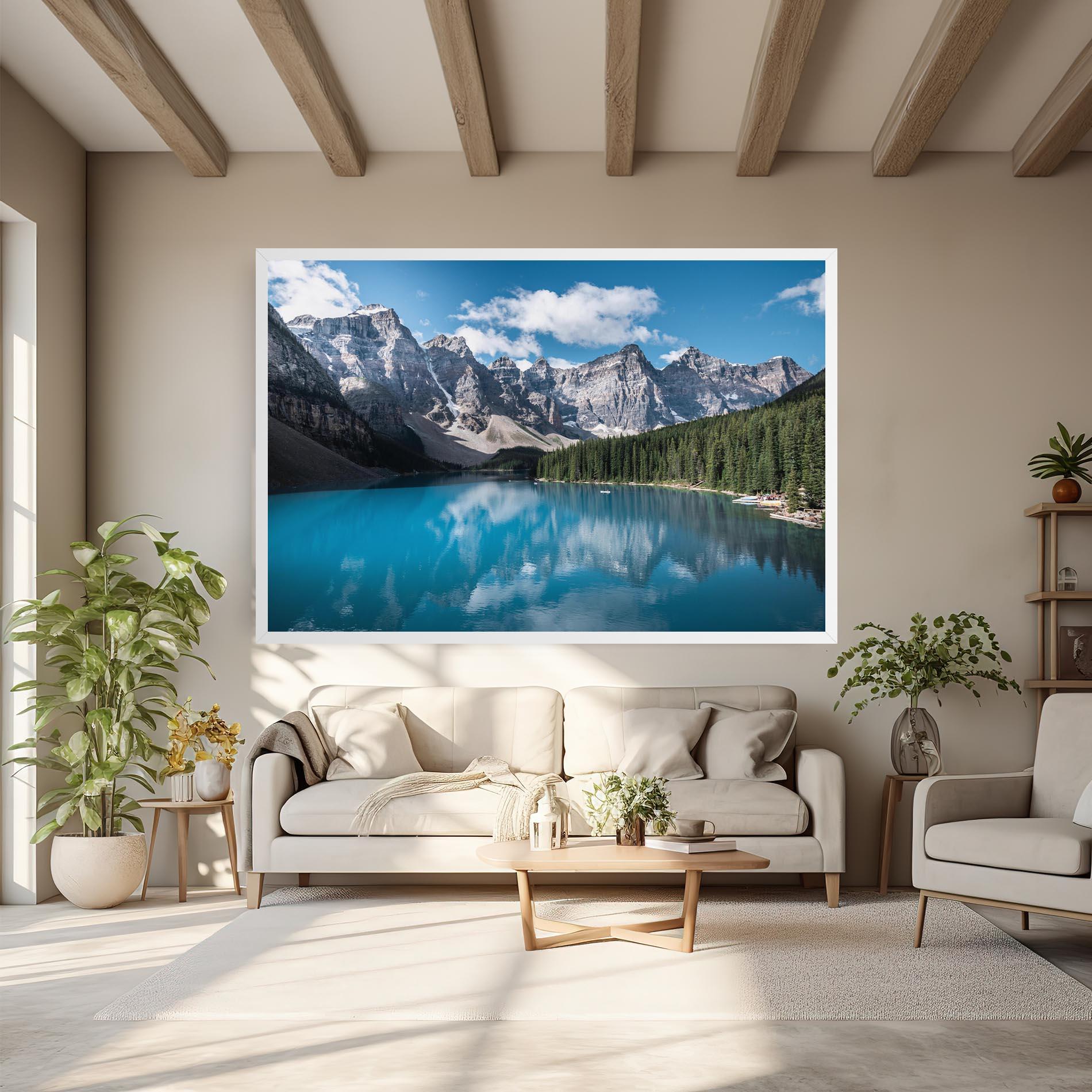 Tablou Canvas Beautiful Lake Canada mockup 6