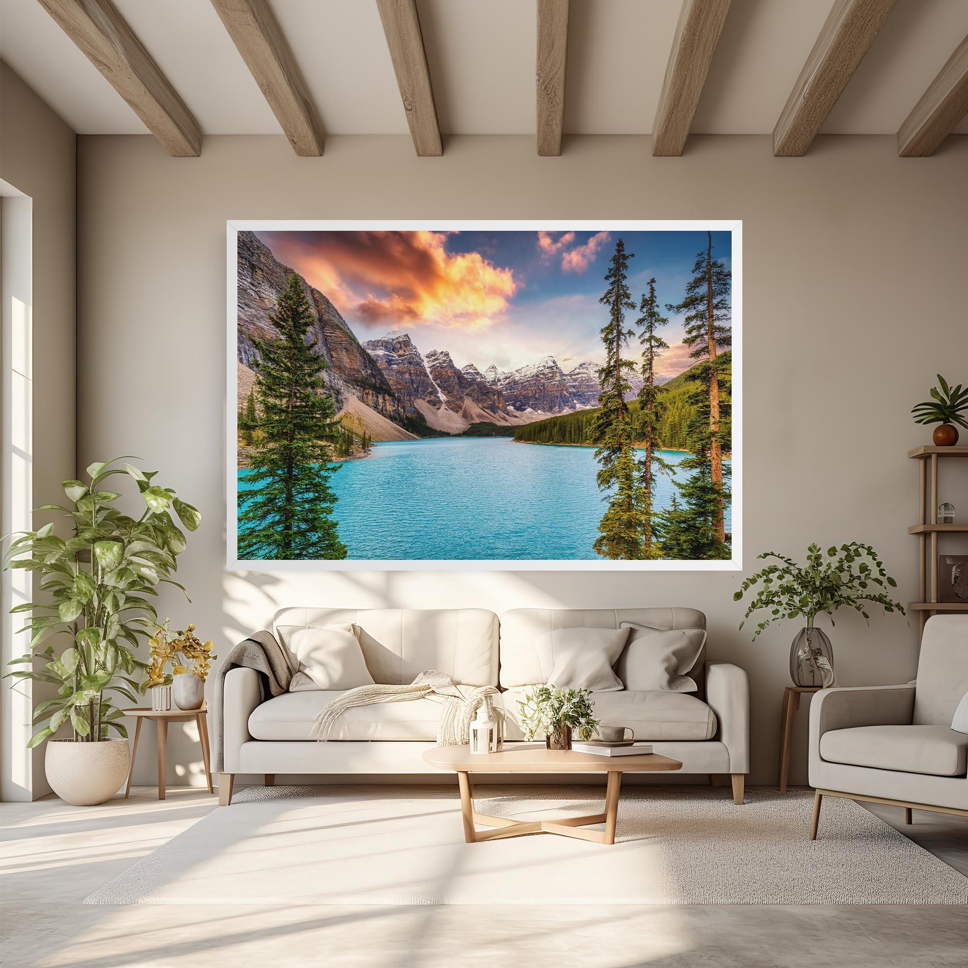 Tablou Canvas Blue Magic Lake mockup 6