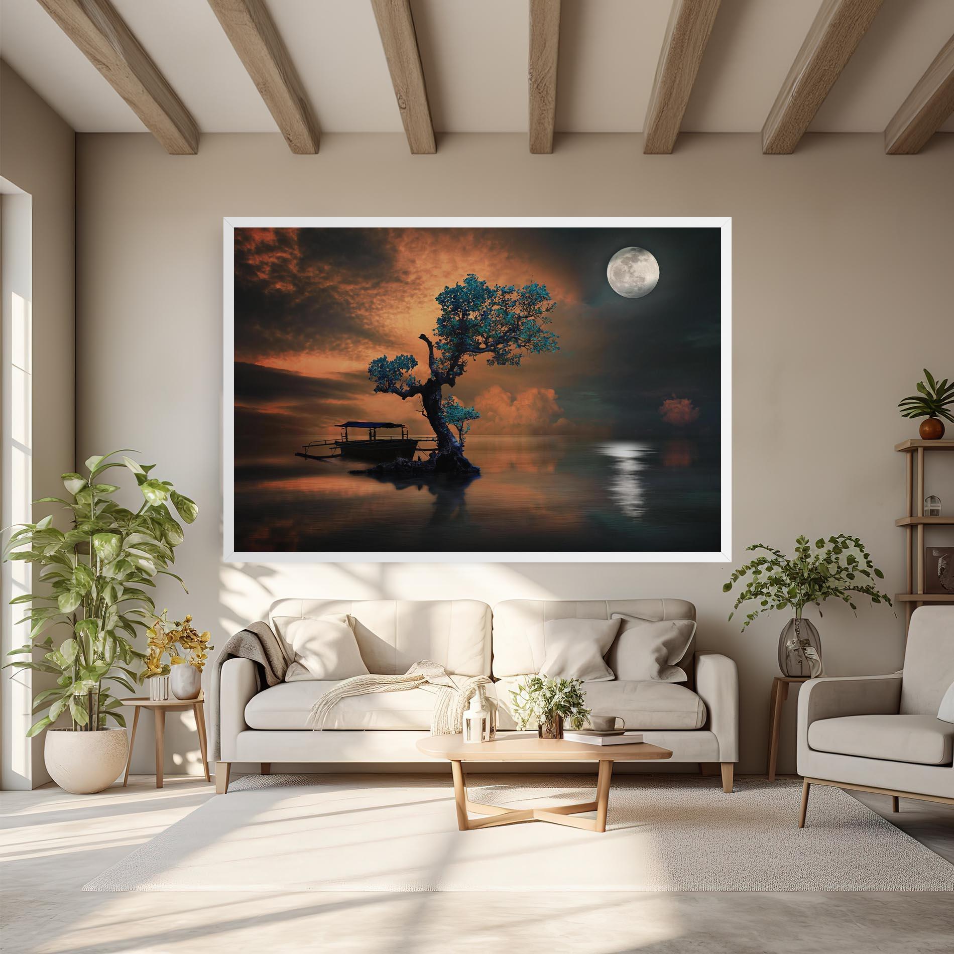 Tablou Canvas Blue Tree mockup 6