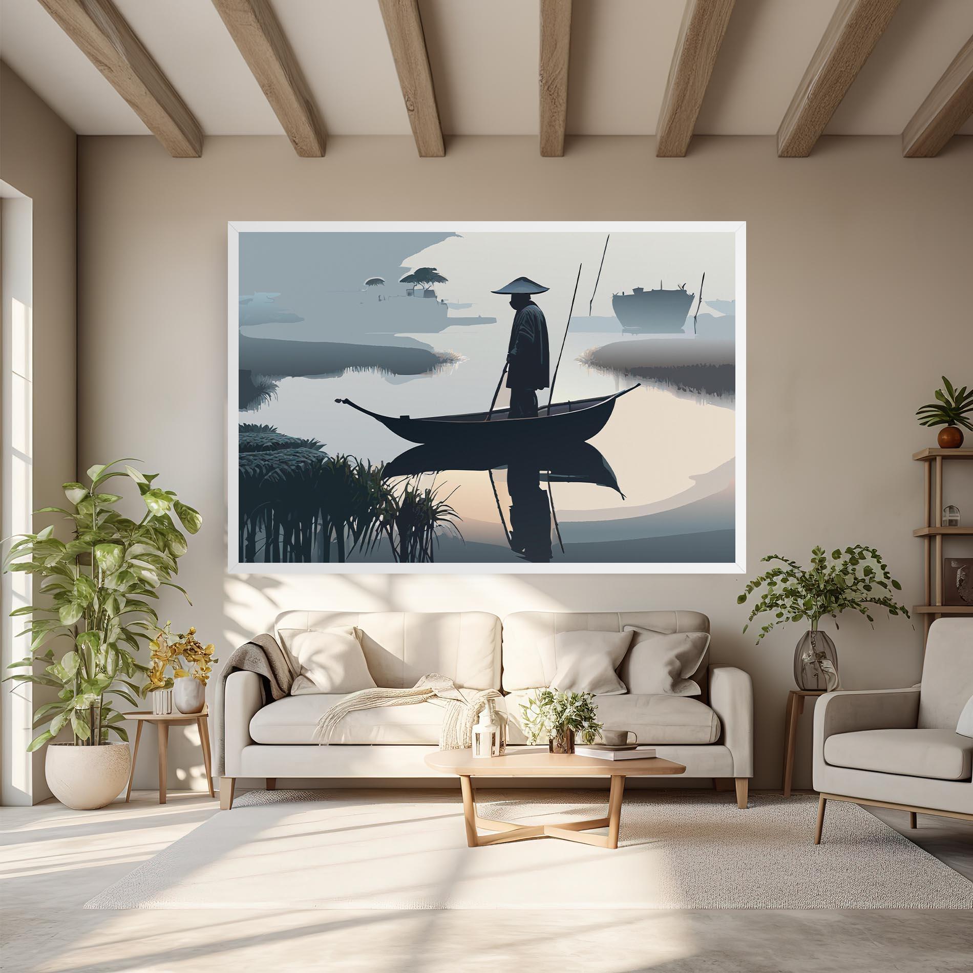 Tablou Canvas Japan Fisherman mockup 6
