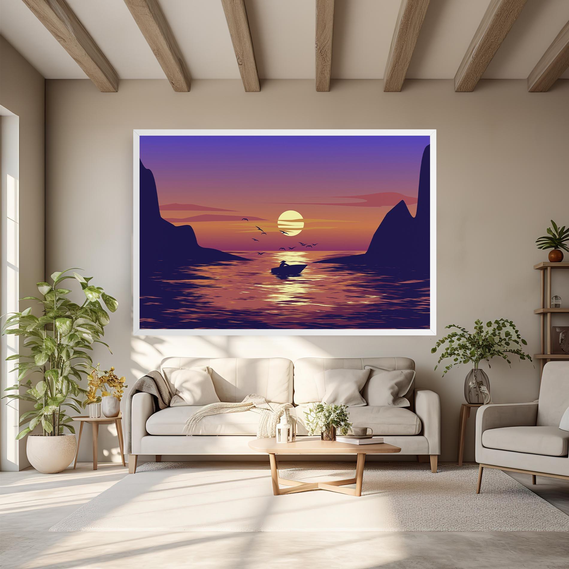 Tablou Canvas Sunset Scenery View mockup 6