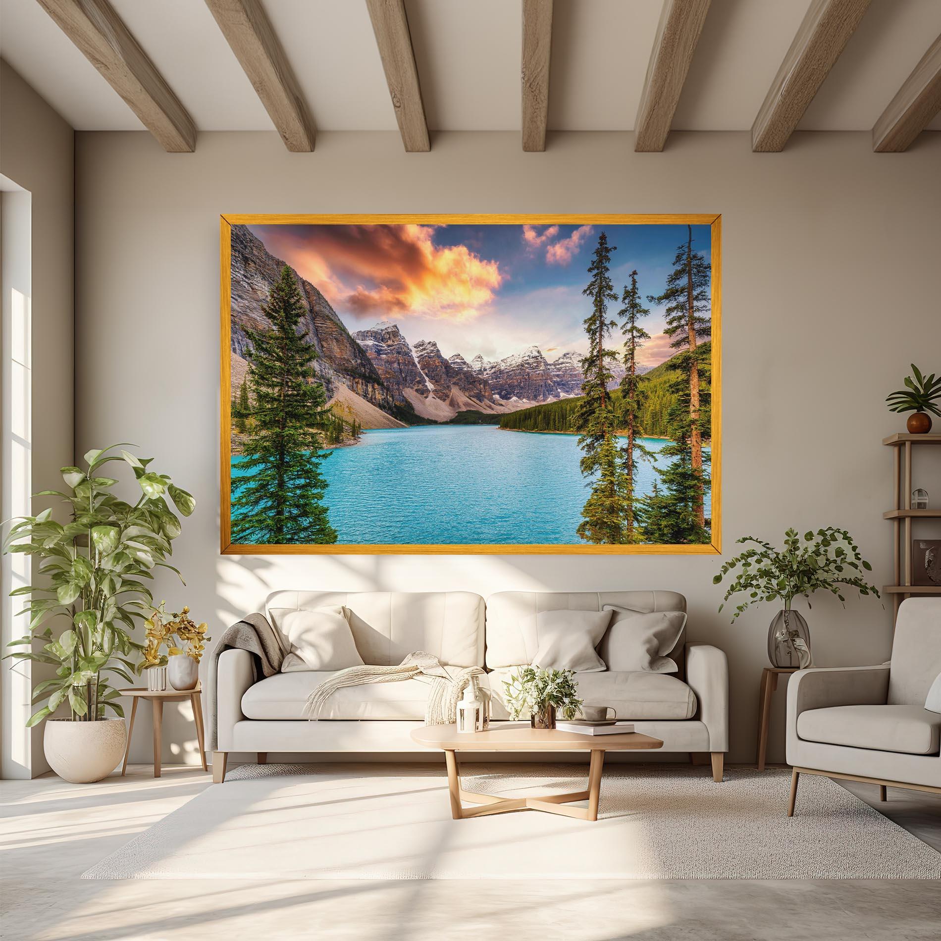 Tablou Canvas Blue Magic Lake mockup 6