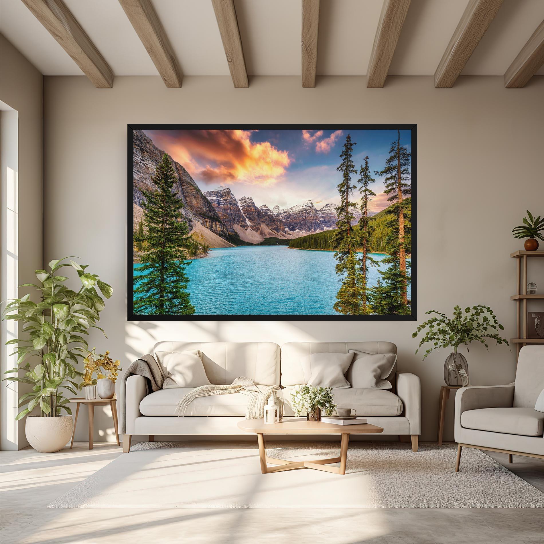 Tablou Canvas Blue Magic Lake mockup 6