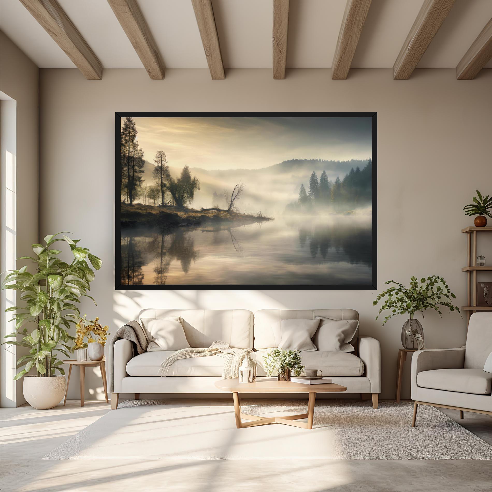 Tablou Canvas Foggy Morning mockup 6