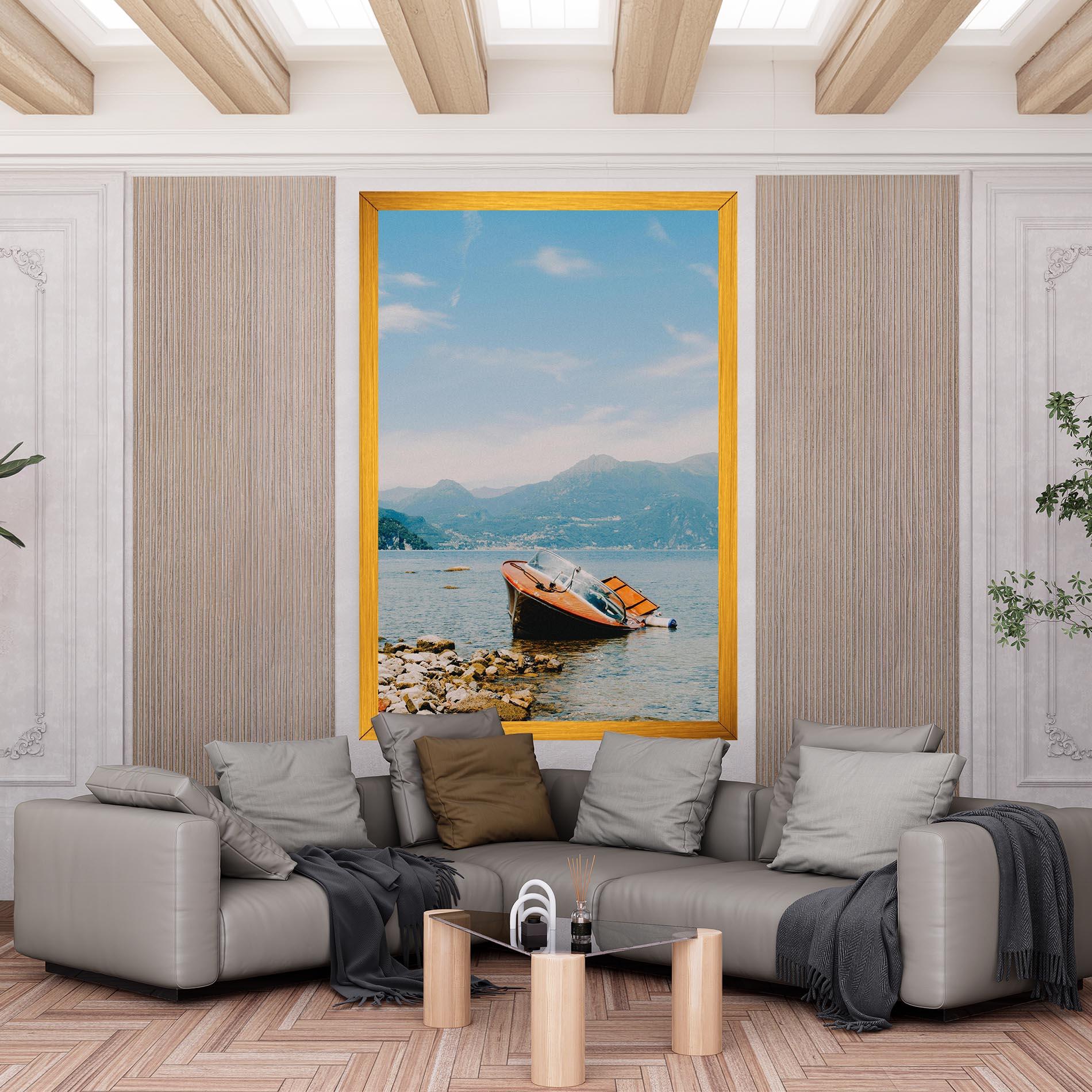 Tablou Canvas Boat On The Lake mockup 6