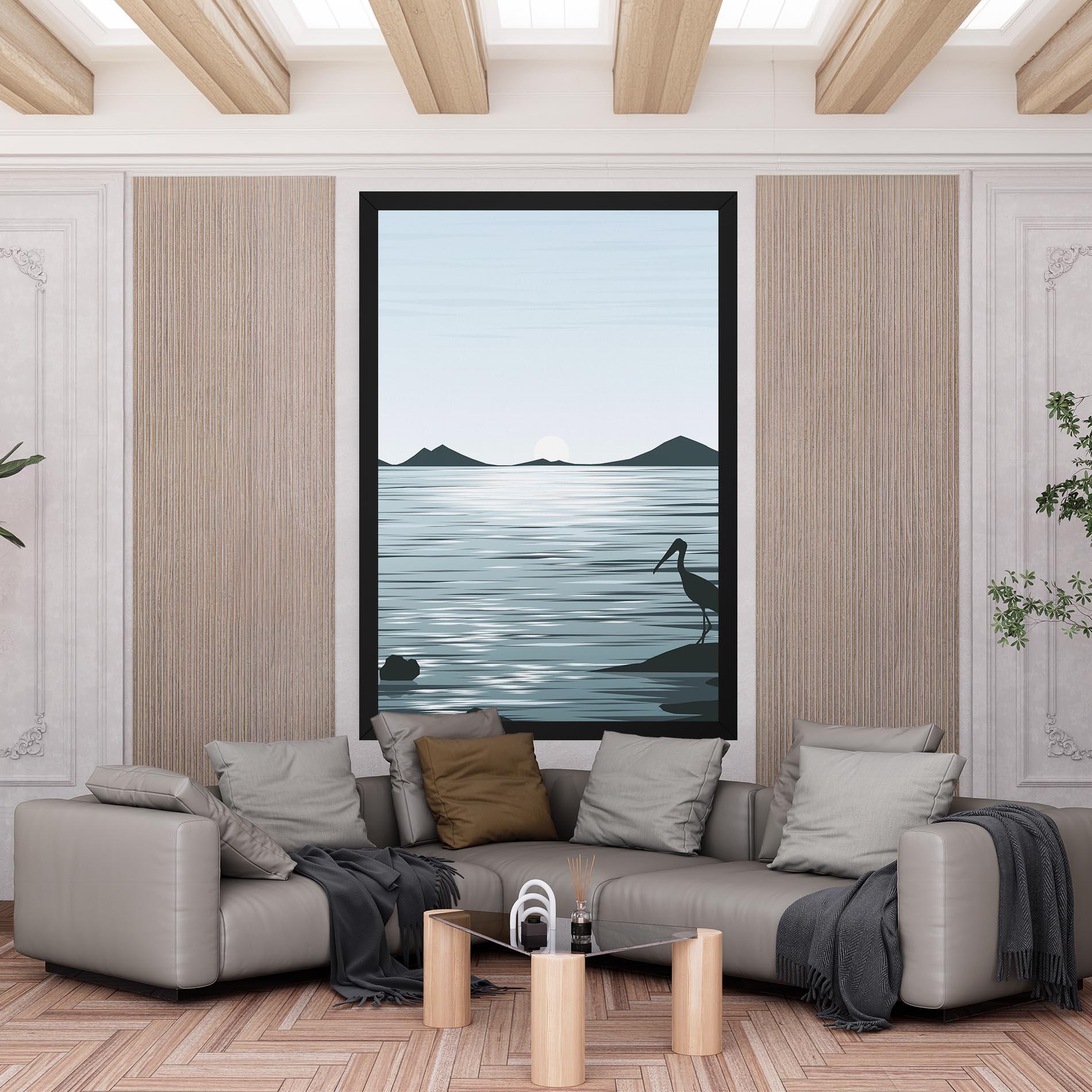 Tablou Canvas Sparkling_lake_view mockup 6