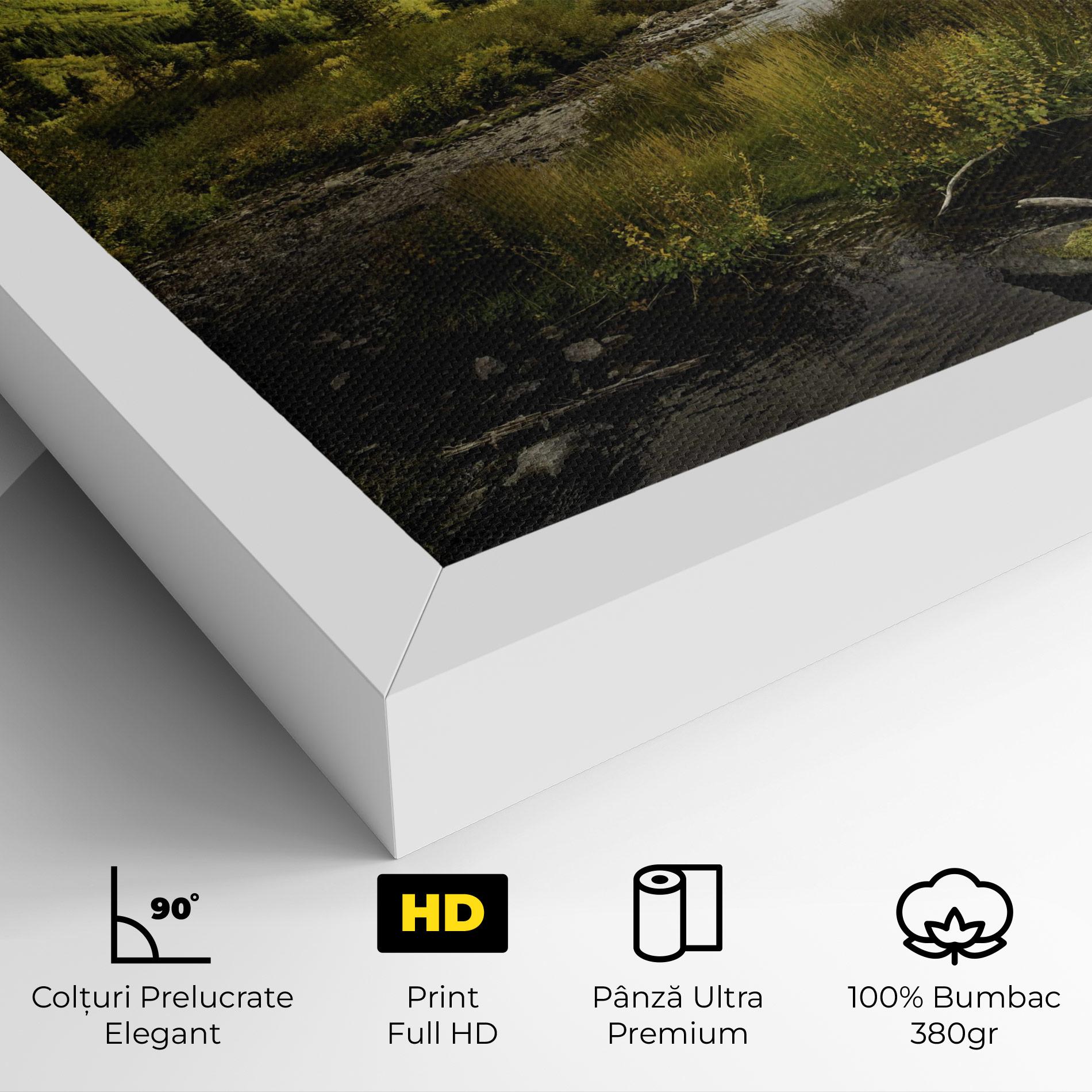 Tablou Canvas Cloudy Lake mockup 4