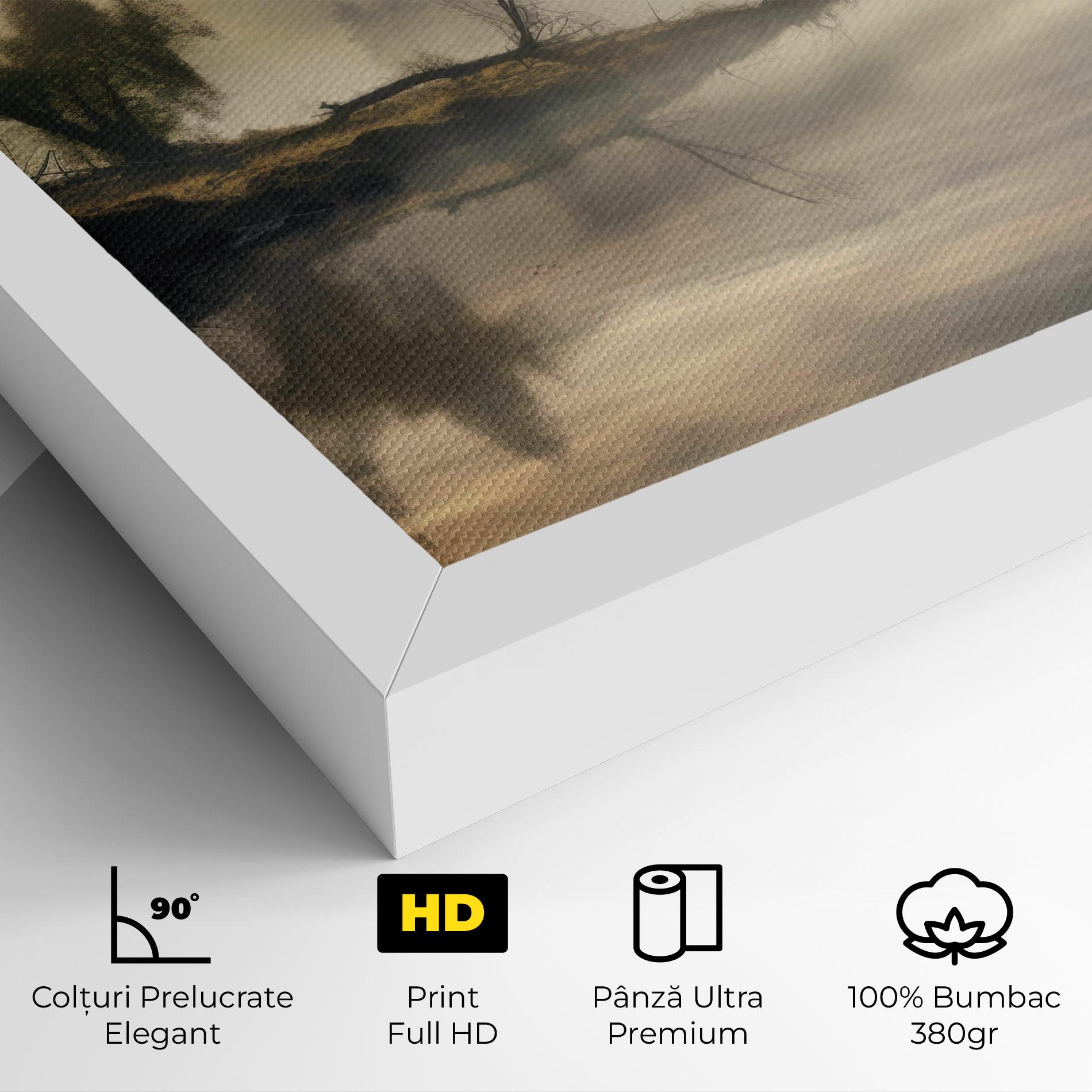 Tablou Canvas Foggy Morning mockup 4