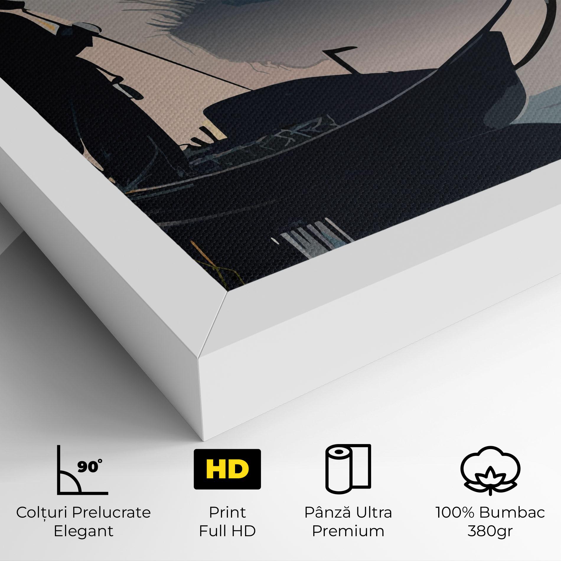 Tablou Canvas Japan Lake Man mockup 4