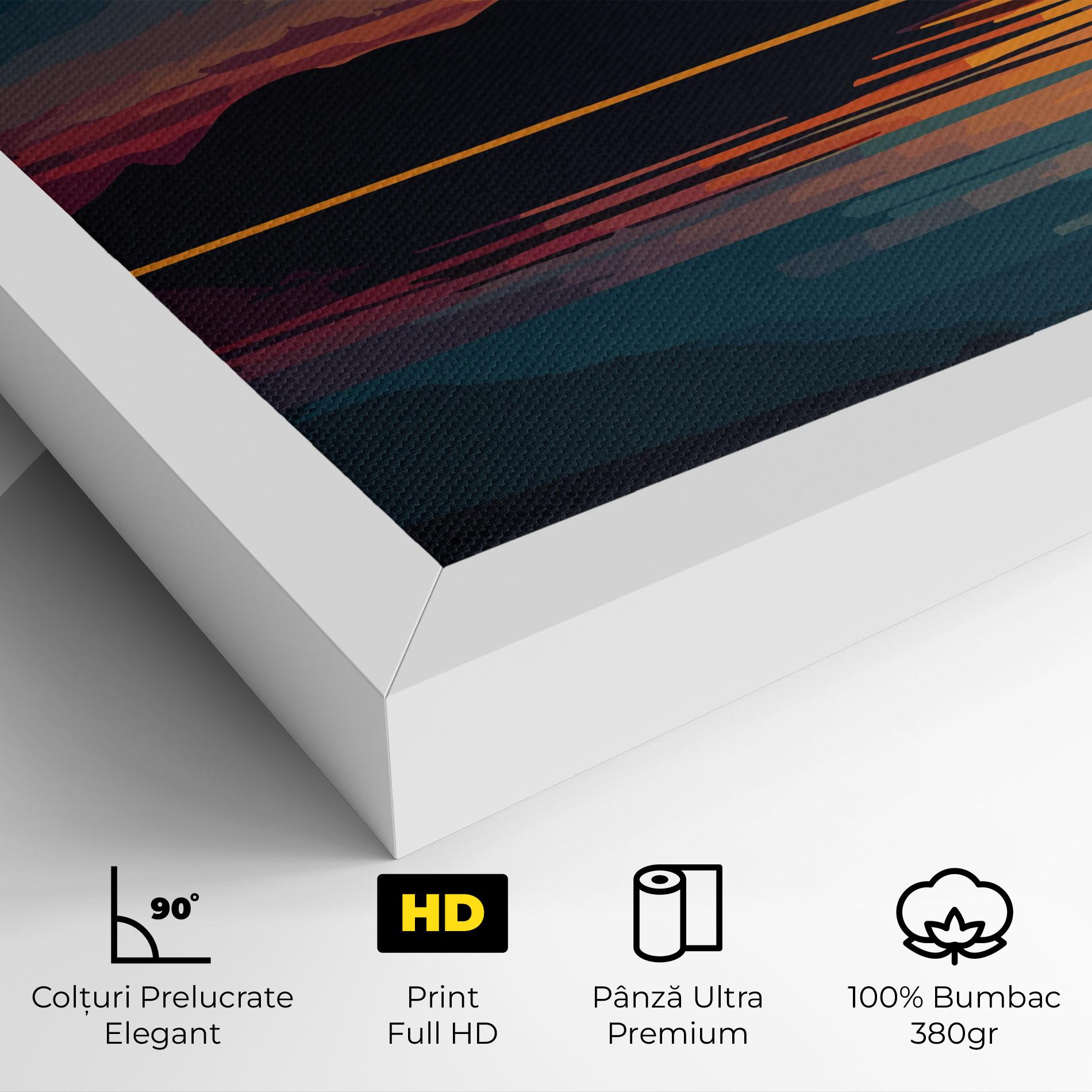 Tablou Canvas Sunset Art Lake mockup 4