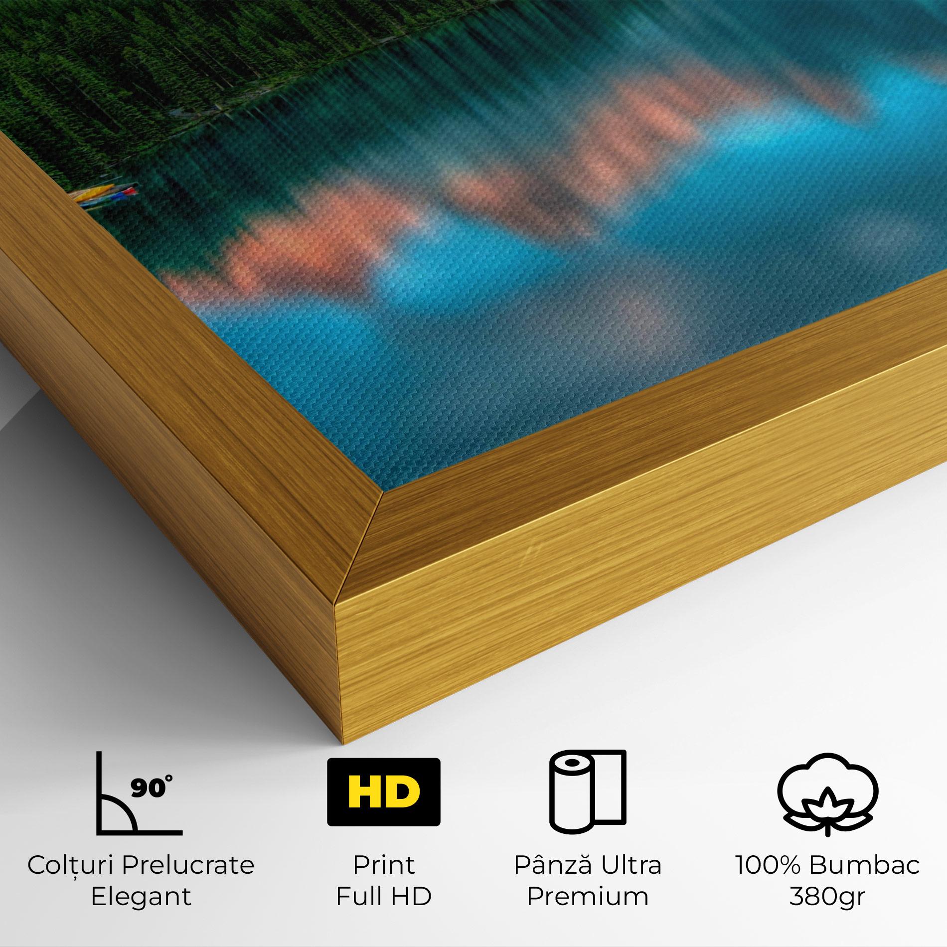 Tablou Canvas Beautiful Blue Lake mockup 4