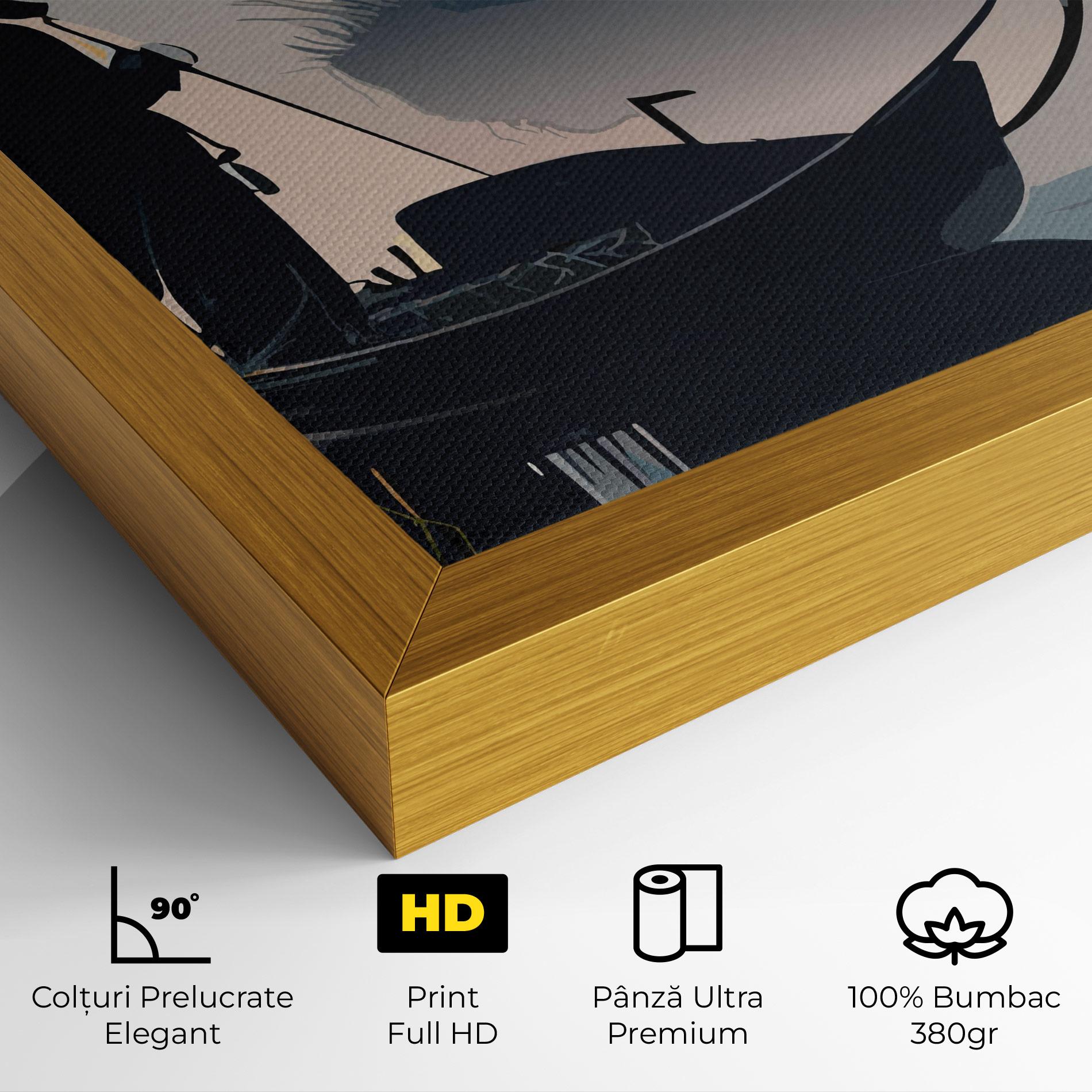 Tablou Canvas Japan Lake Man mockup 4