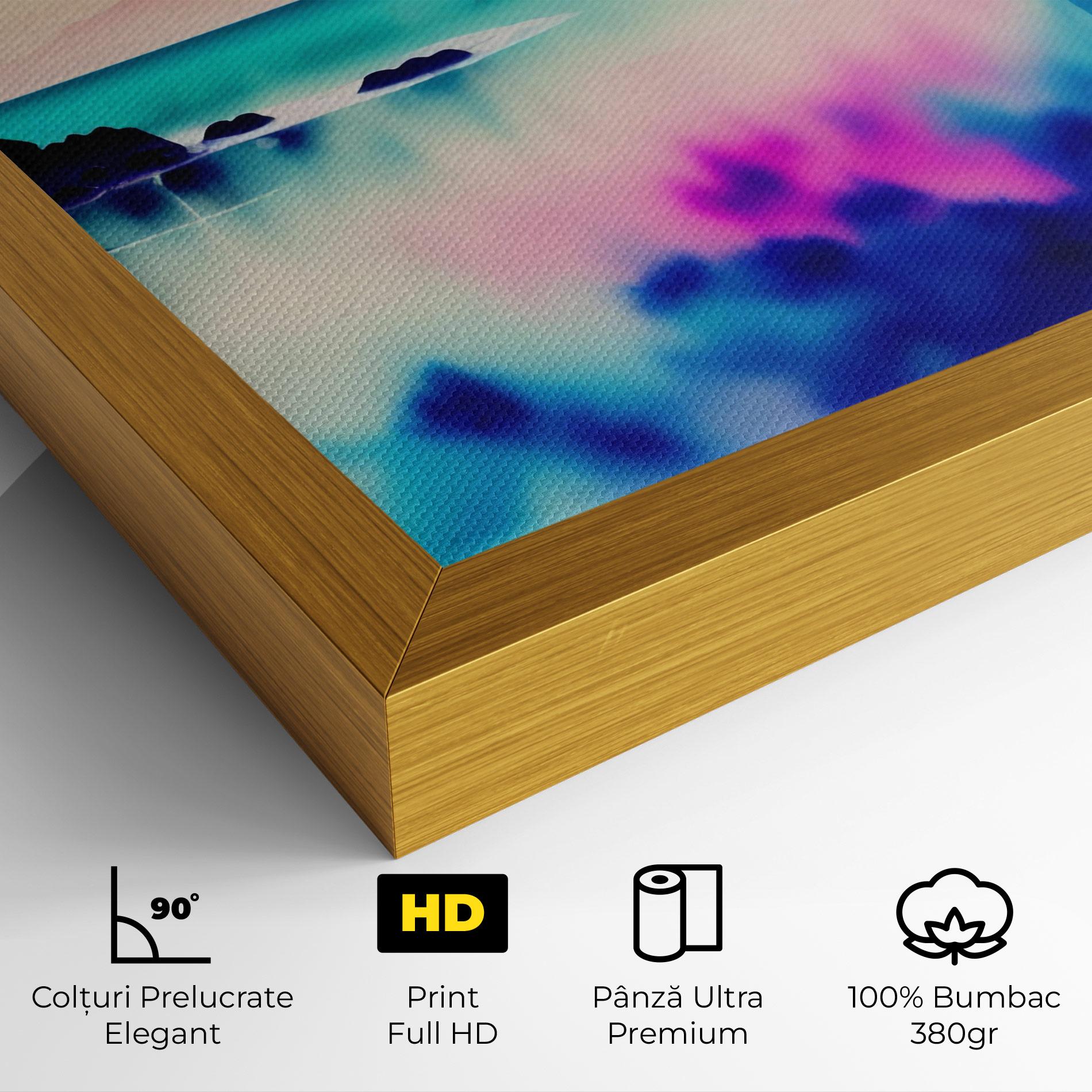 Tablou Canvas Lake Painting mockup 4